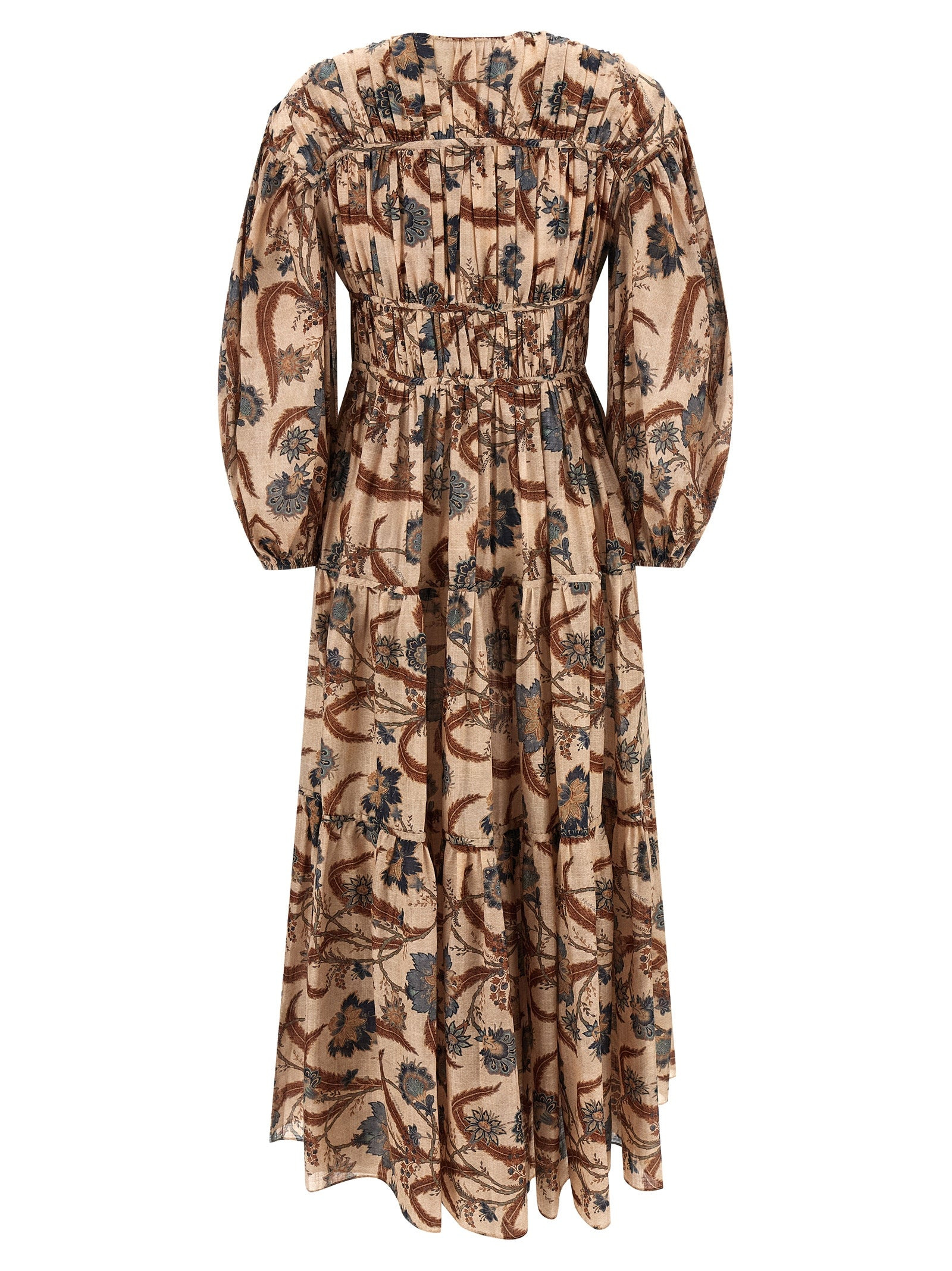 Ascension Tie Billow Maxi Dresses Multicolor - 2