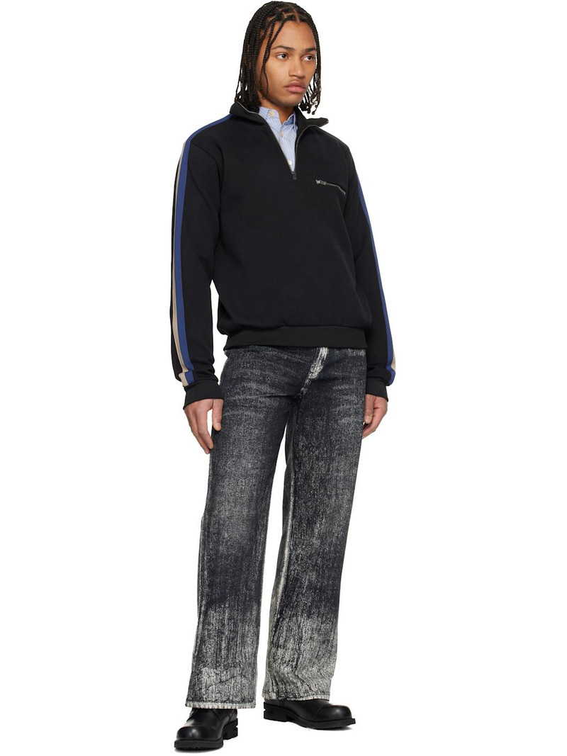 CAMPERLAB Black Paint Print Jeans outlook