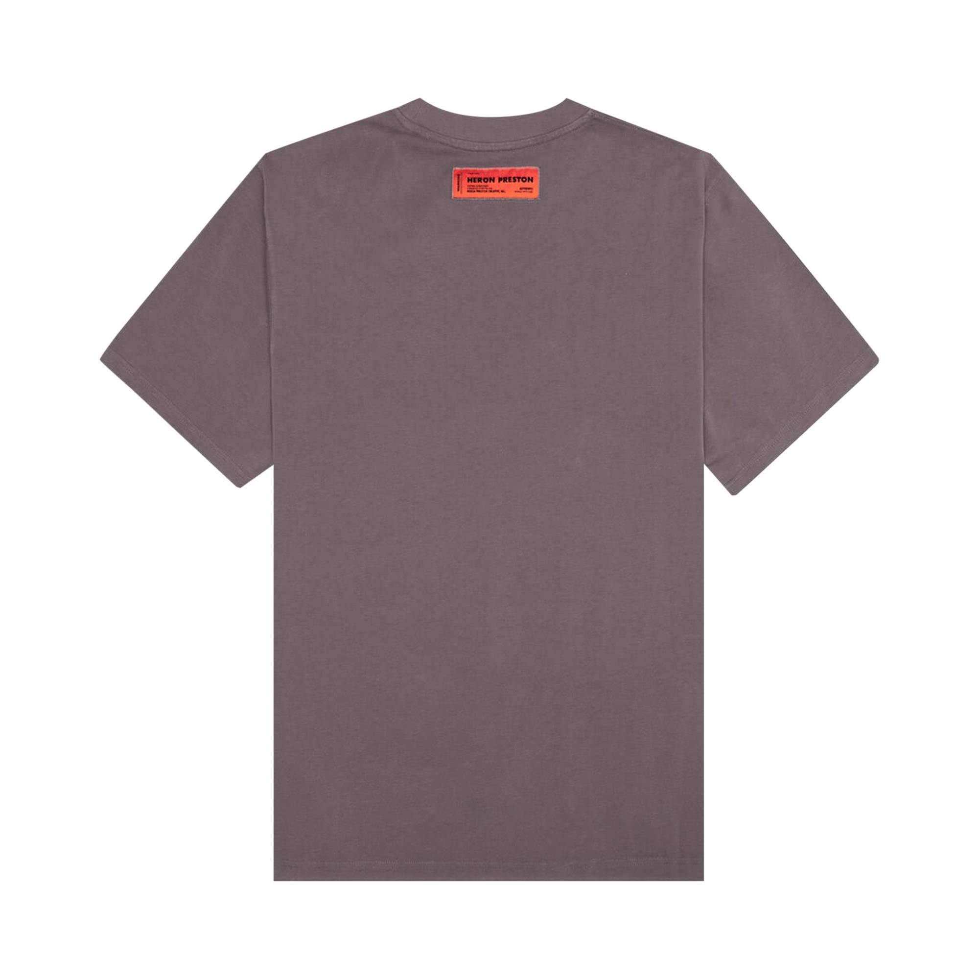 Heron Preston Embroidered Logo T-Shirt 'Grey/White' - 2