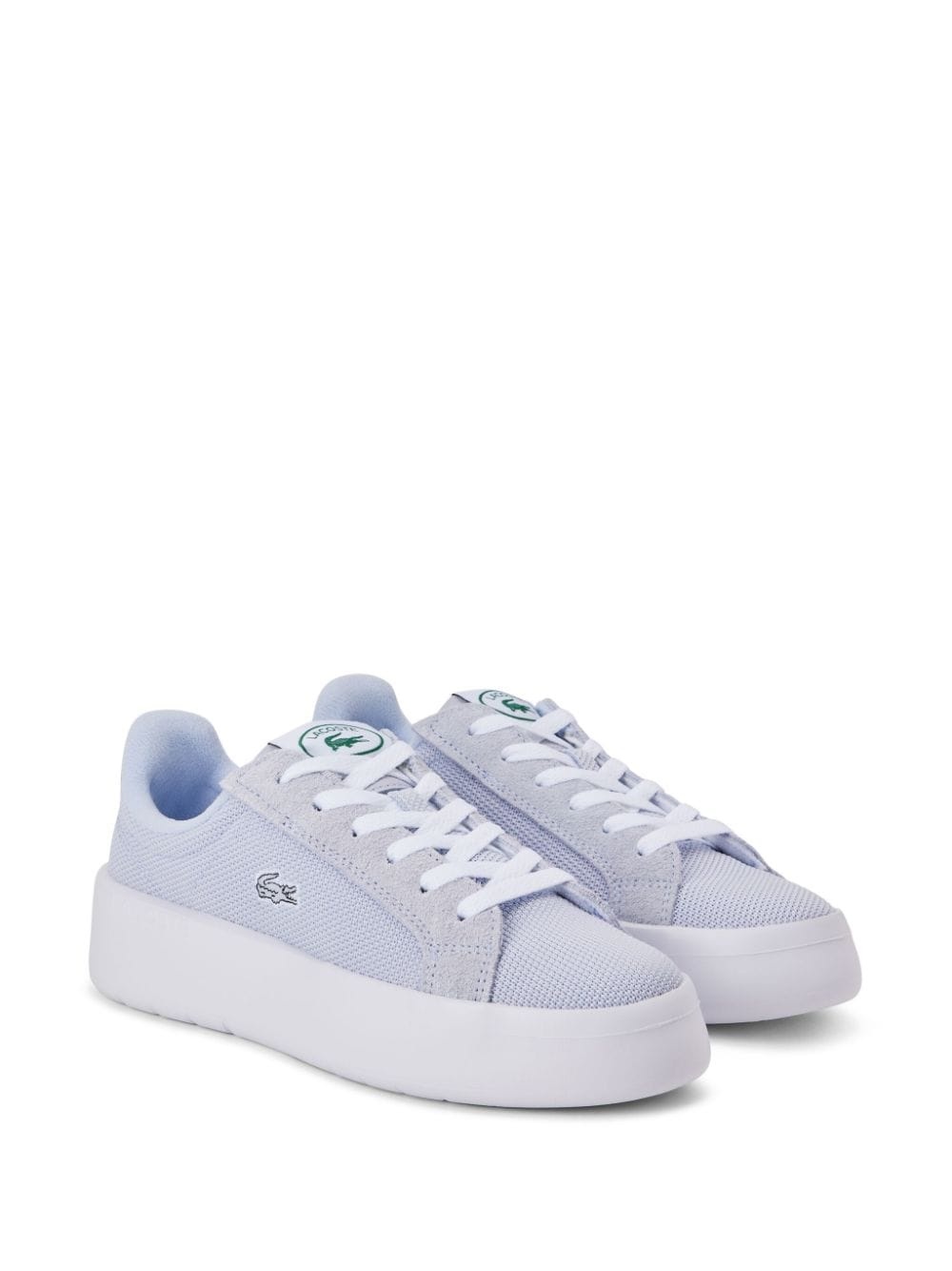 logo-embroidered lace-up sneakers - 2