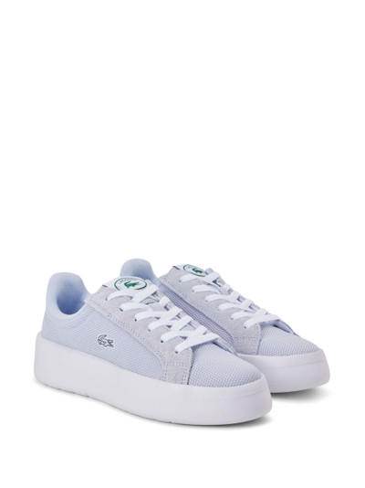 LACOSTE logo-embroidered lace-up sneakers outlook