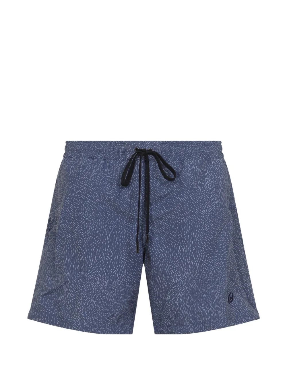 printed drawstring swim shorts - 1