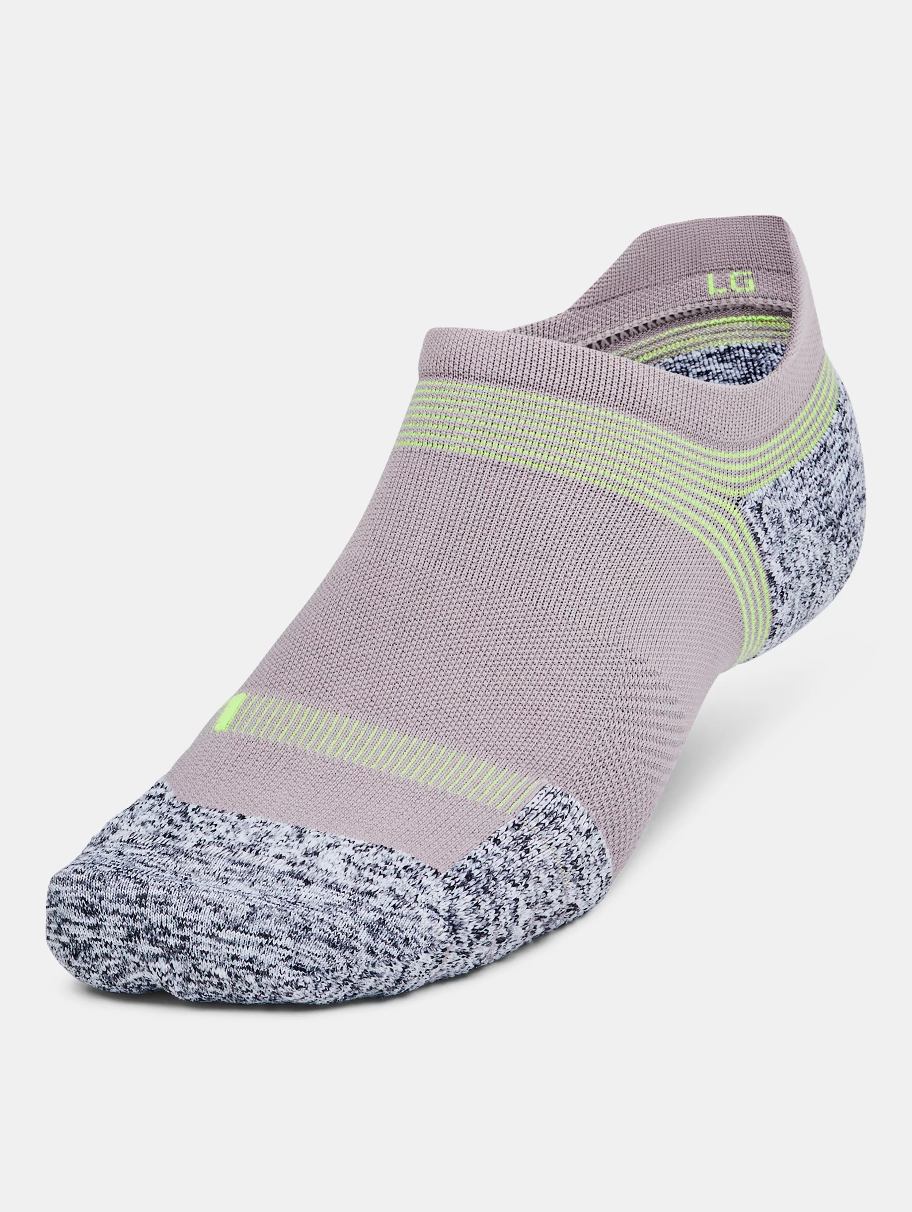 Unisex UA ArmourDry® Run Cushion 3-Pack No Show Socks - 1