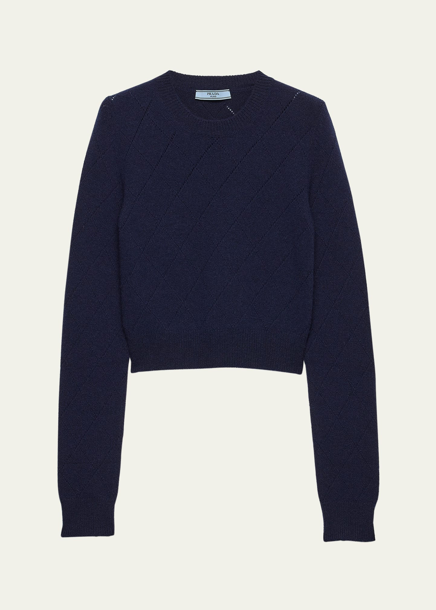 Cashmere Fitted Crewneck Sweater - 1