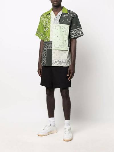 KENZO bandana-patchwork short-sleeve shirt outlook