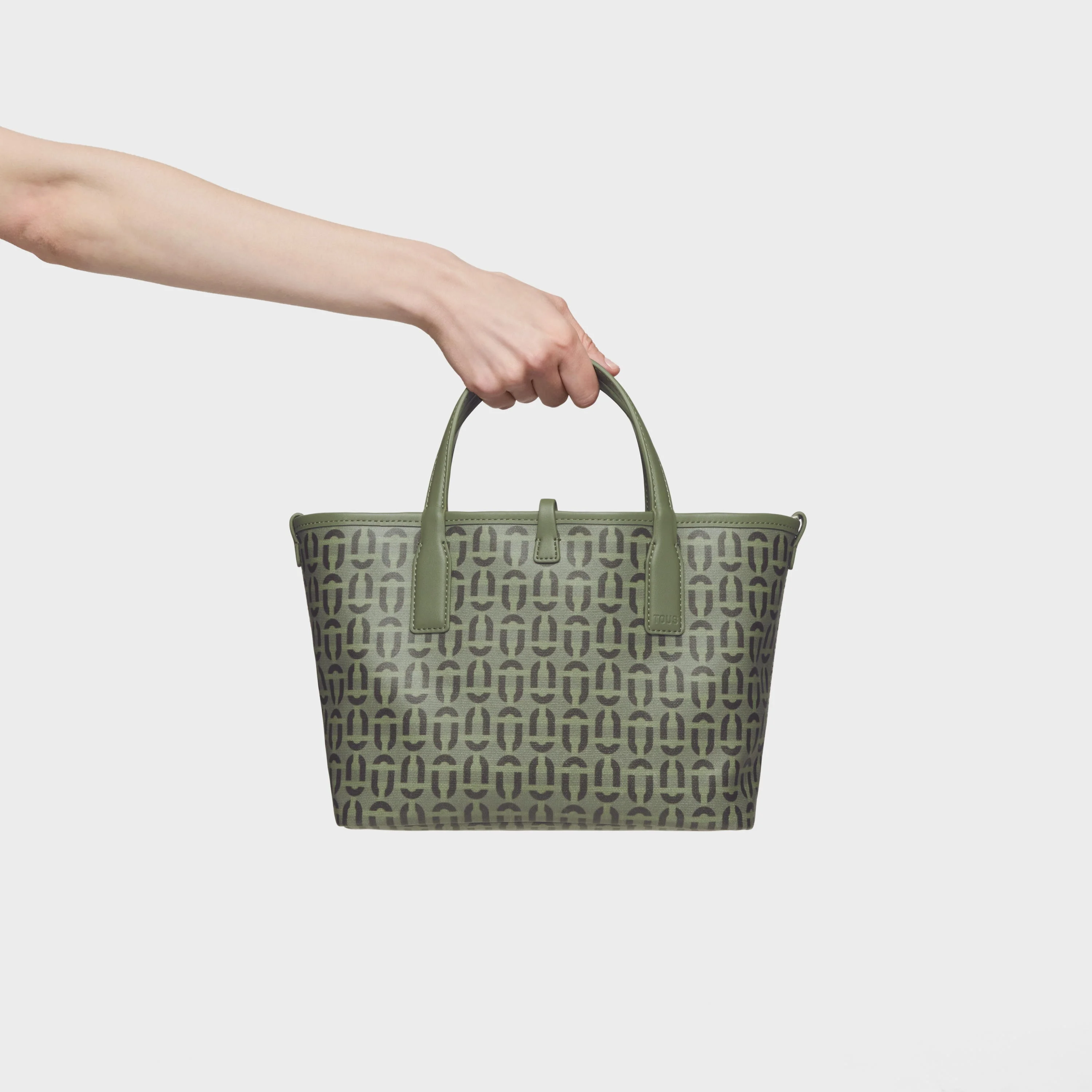 Medium khaki-colored reversible Tote bag TOUS Double Way Manifesto - 1