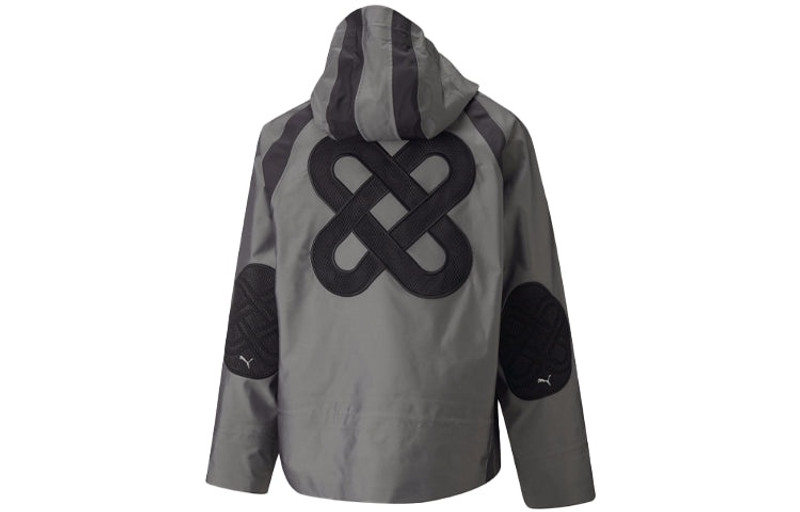 PUMA PUMA x PRONOUNCE Crossover Casual Solid Color hooded Long Sleeves Jacket Silver 534030-76 outlook