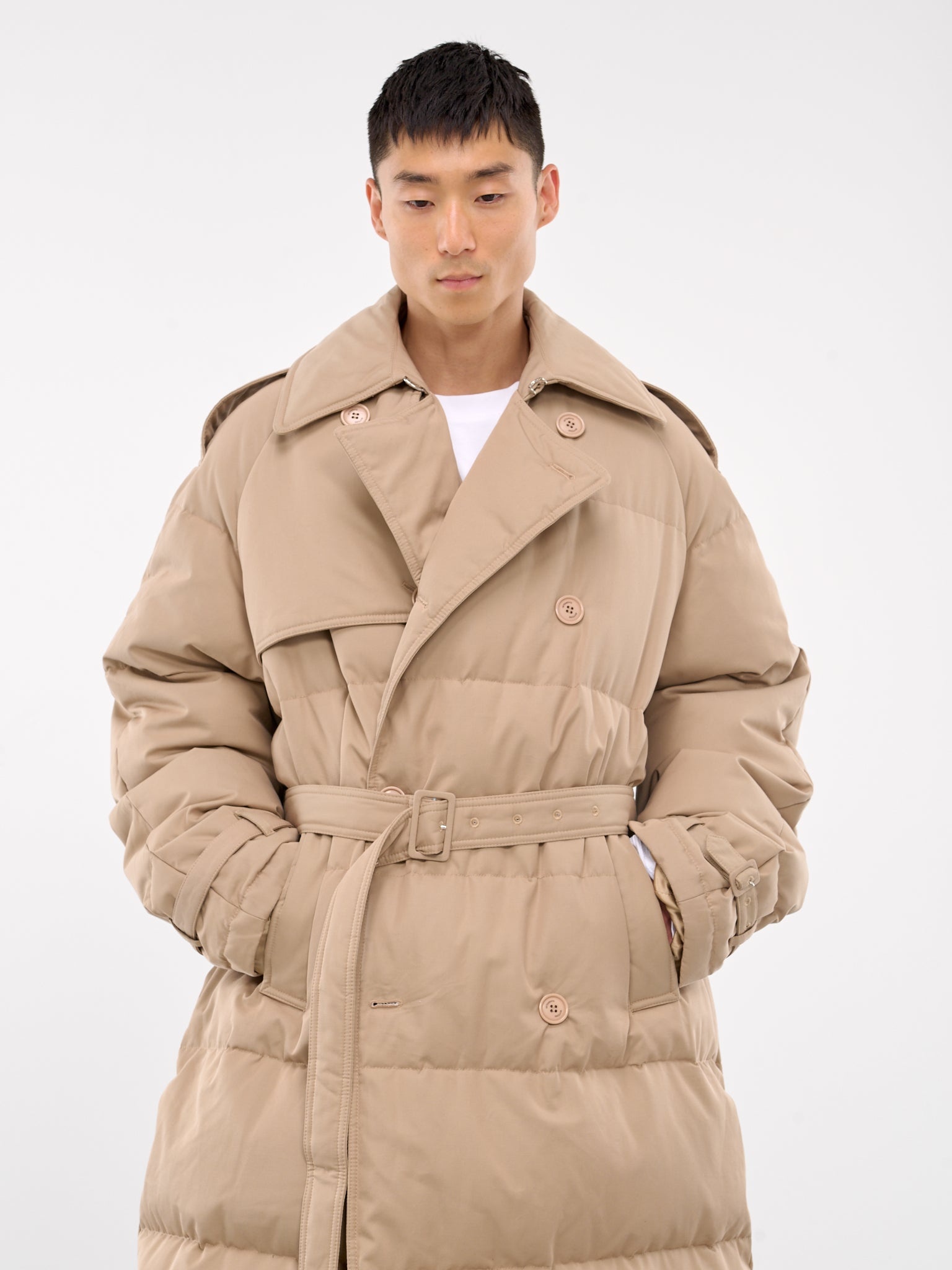 Puffer Trench Coat - 4