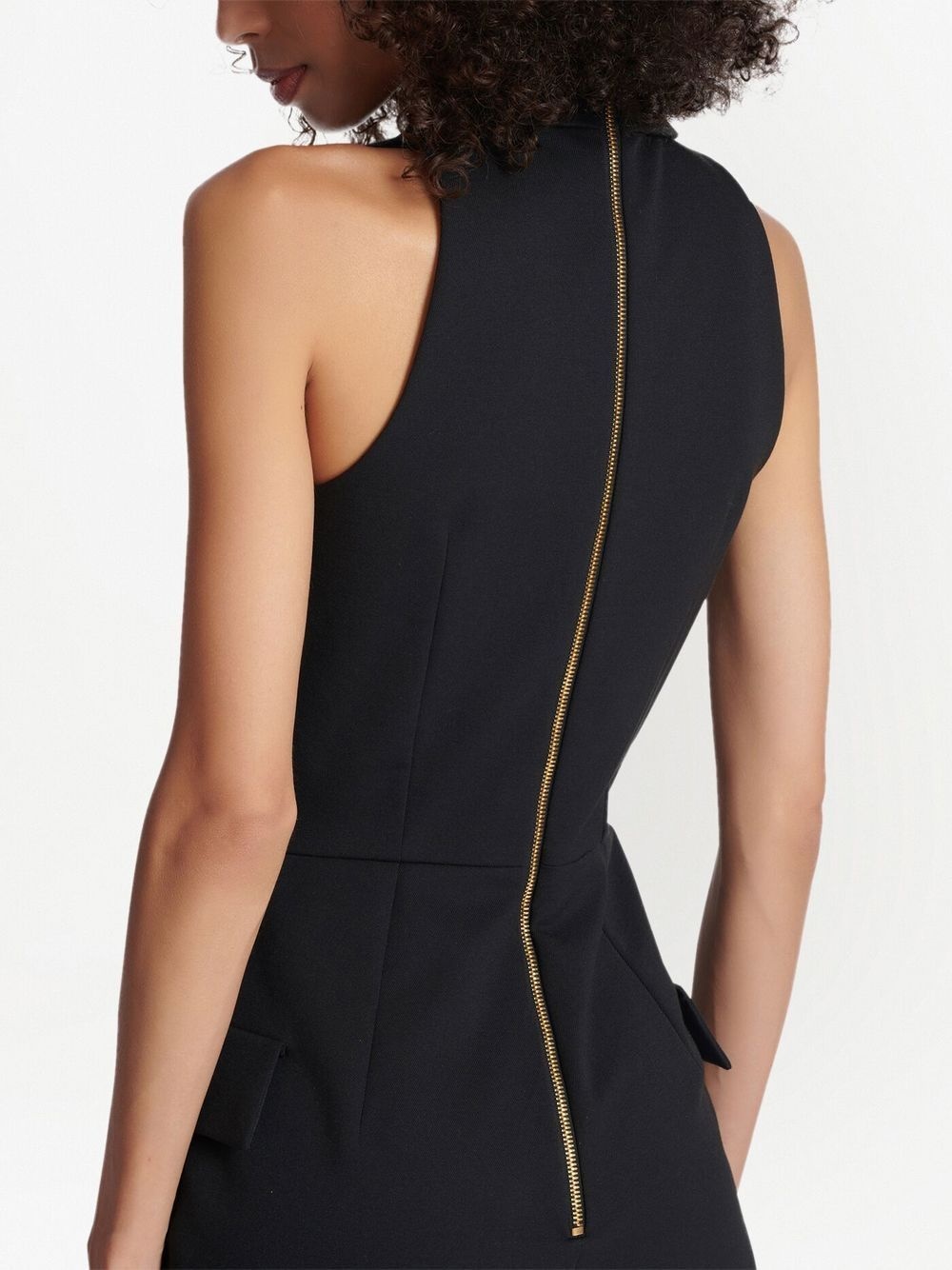 peak-lapels double-breasted playsuit - 3