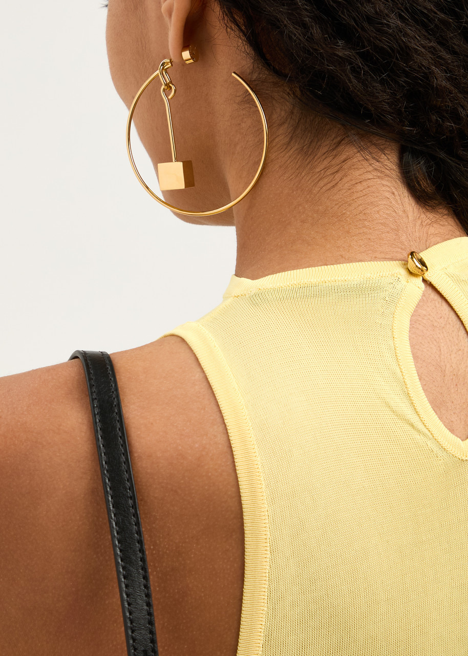 Les Créoles Nodo mismatched hoop earrings - 2