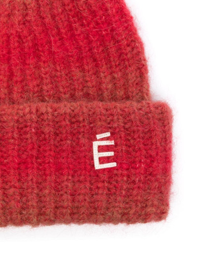 Étude logo-patch beanie hat outlook