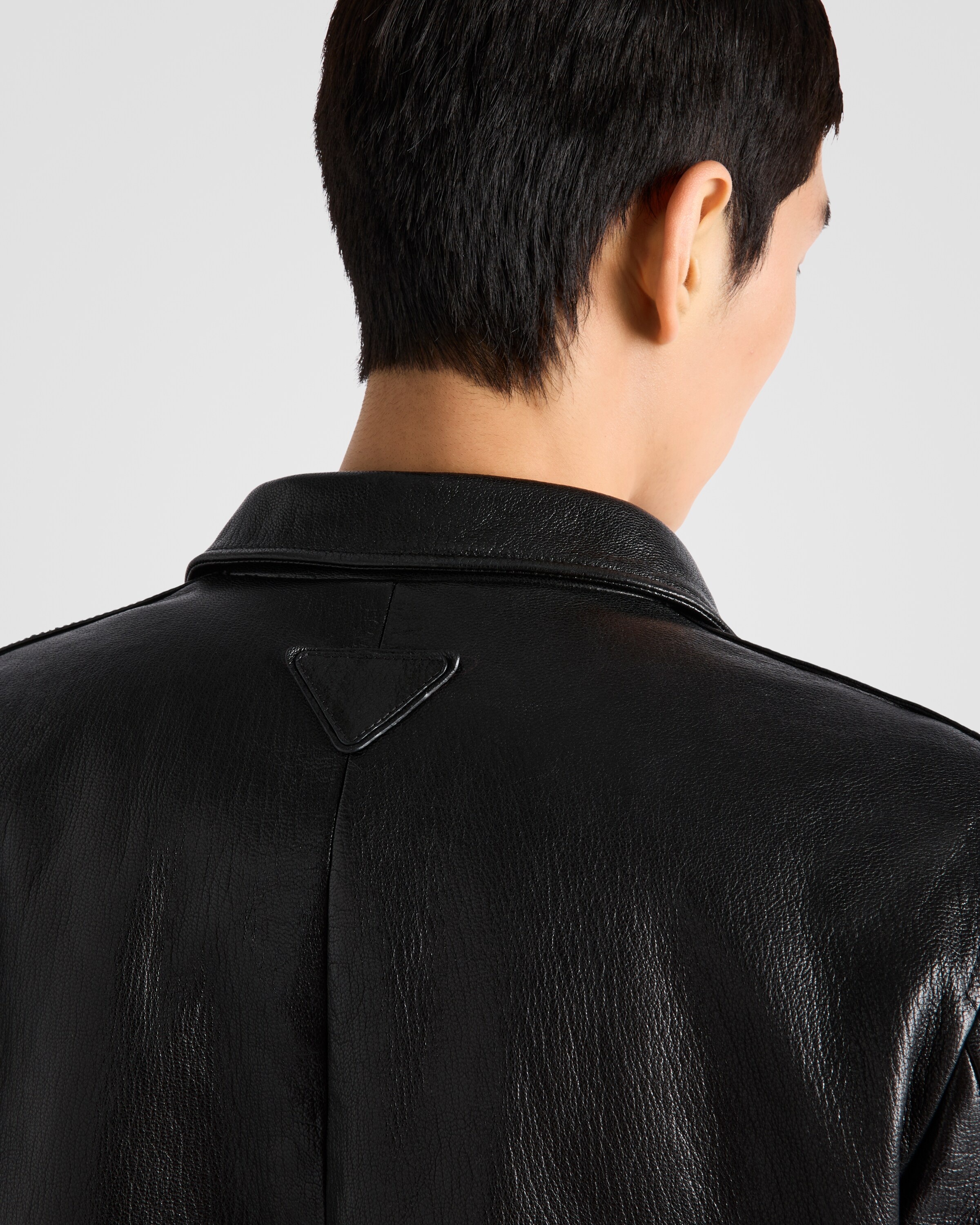 Leather bomber jacket - 3