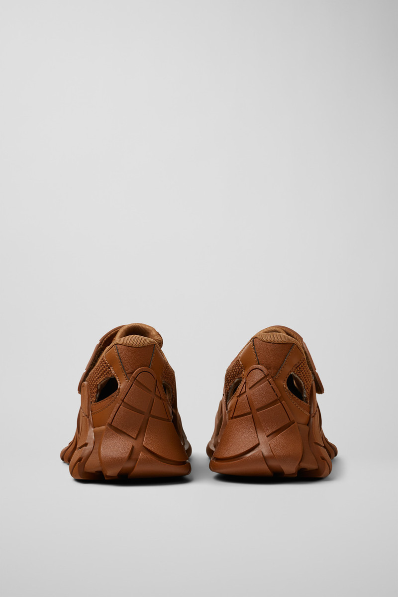 CAMPERLAB Brown Textile Semi-Open Sneakers outlook