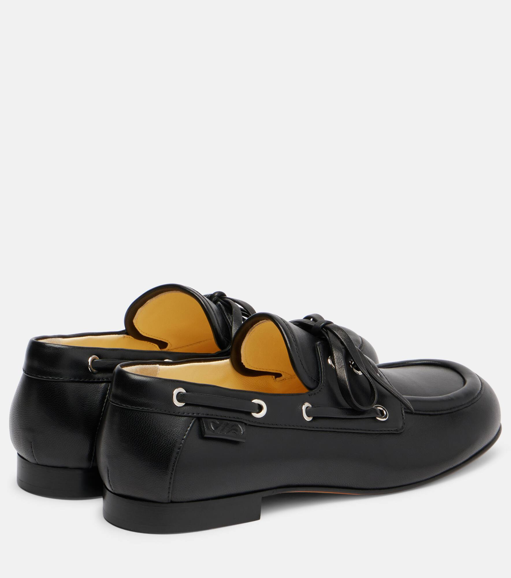 Leather boat shoes - 2