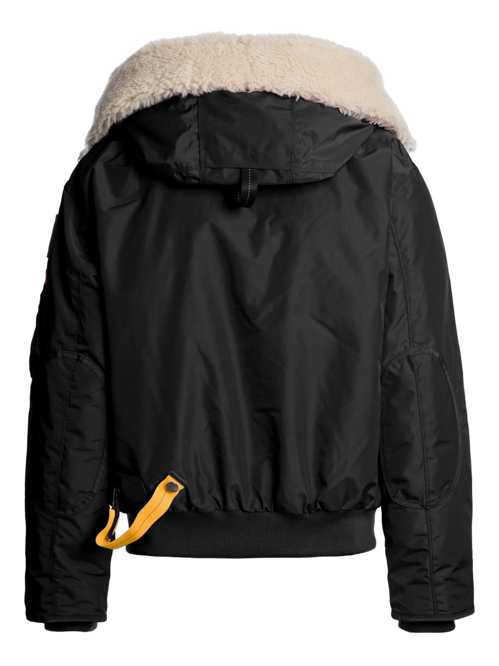 hooded shearling-trim bomber jacket - 2
