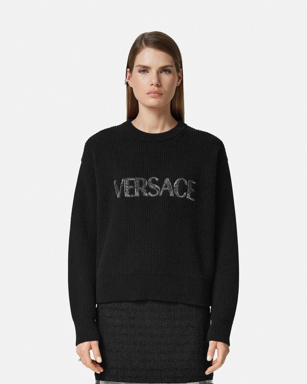 Cielo Stellato Logo Cashmere Knit Sweater - 4