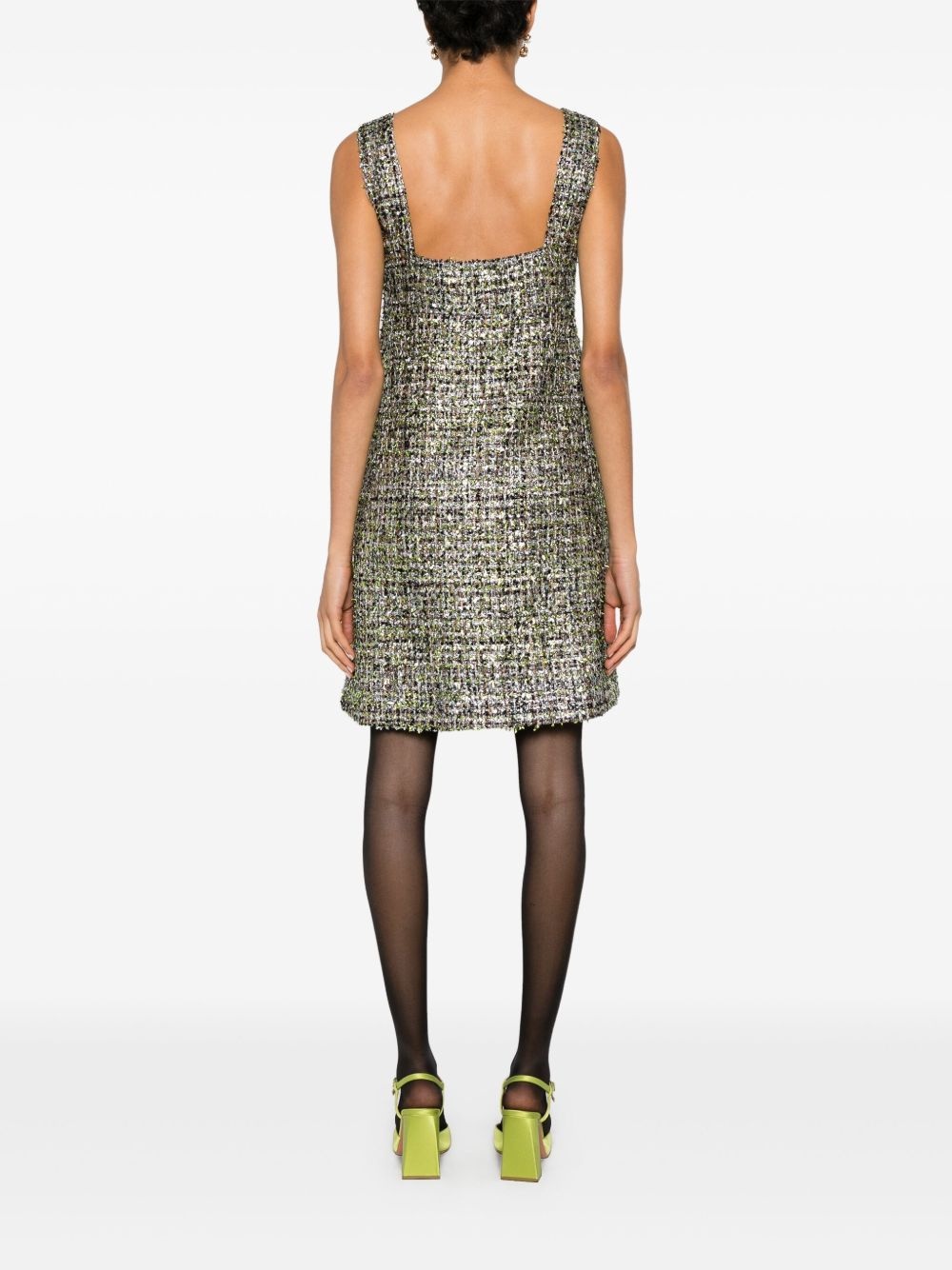 lurex mini dress - 4
