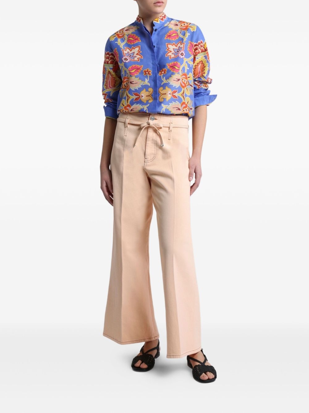 floral-print shirt - 2