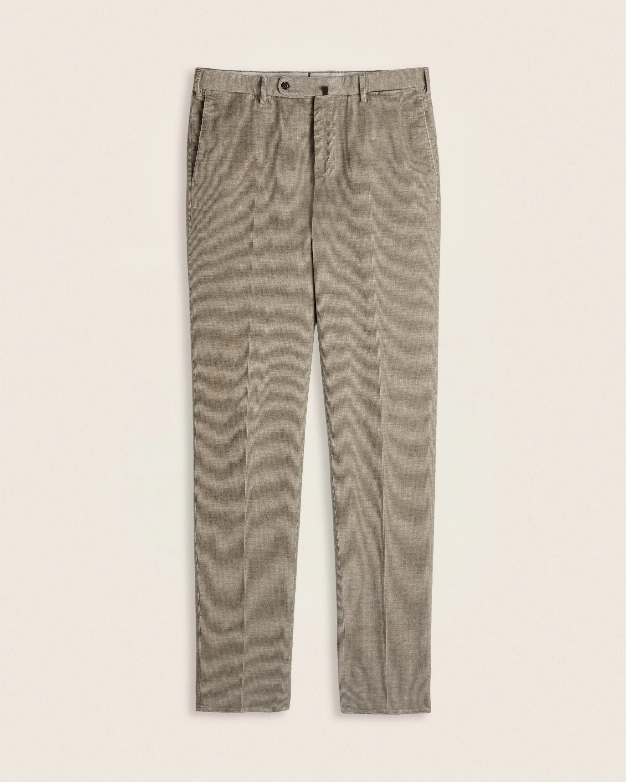 Regular fit cotton and cashmere corduroy trousers - 1