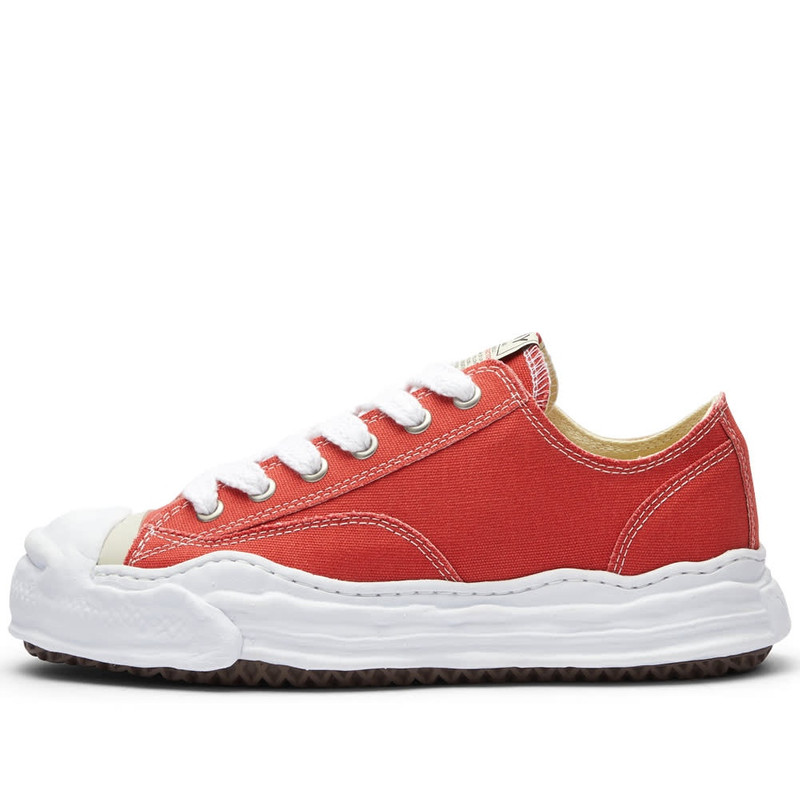 Maison MIHARAYASUHIRO Maison MIHARA YASUHIRO Hank Low Original Sole Toe Cap Canvas Sneaker outlook
