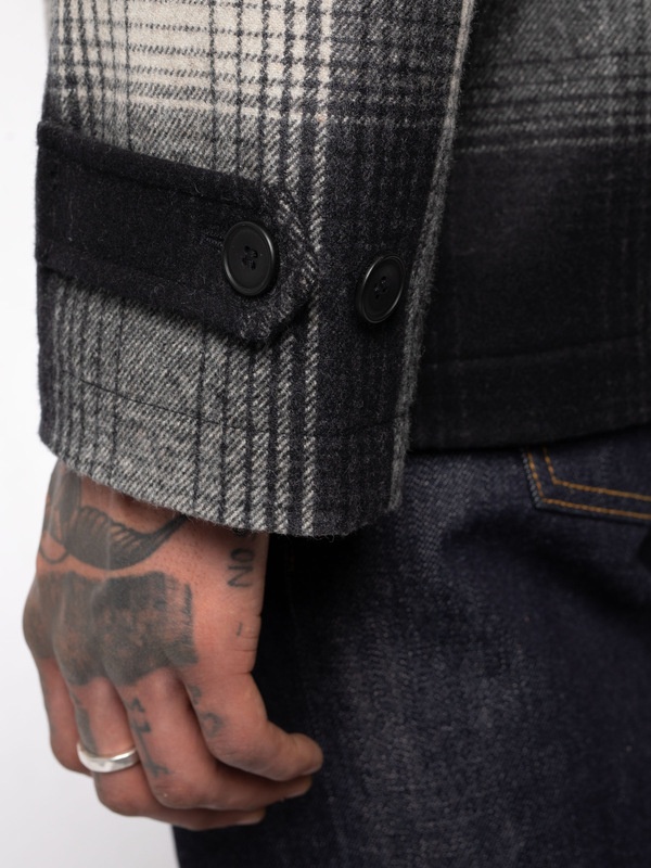 Mangan Shadow Check Jacket Black Check - 5