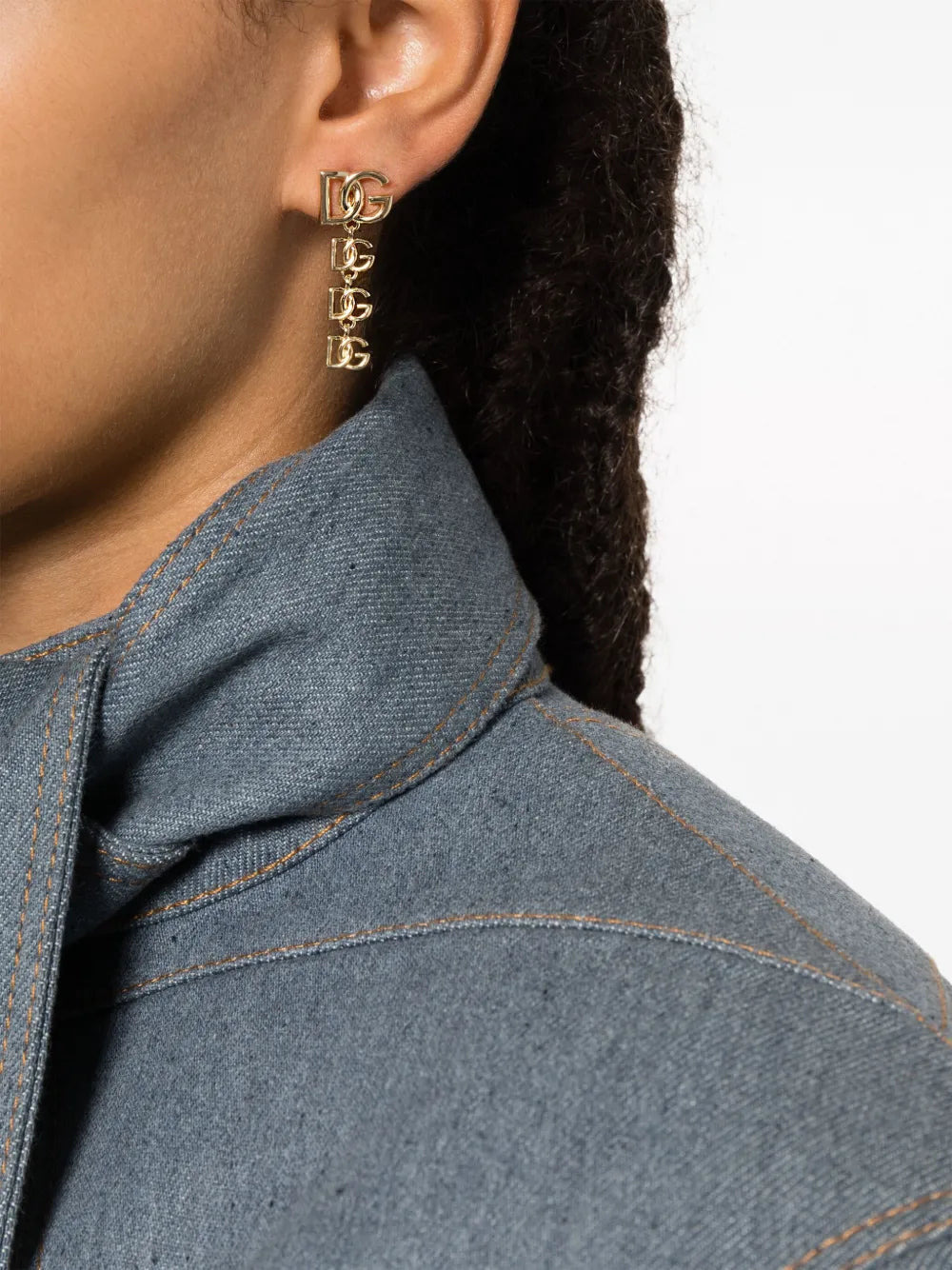 Dolce & Gabbana Women Logo Drop Earrings - 2