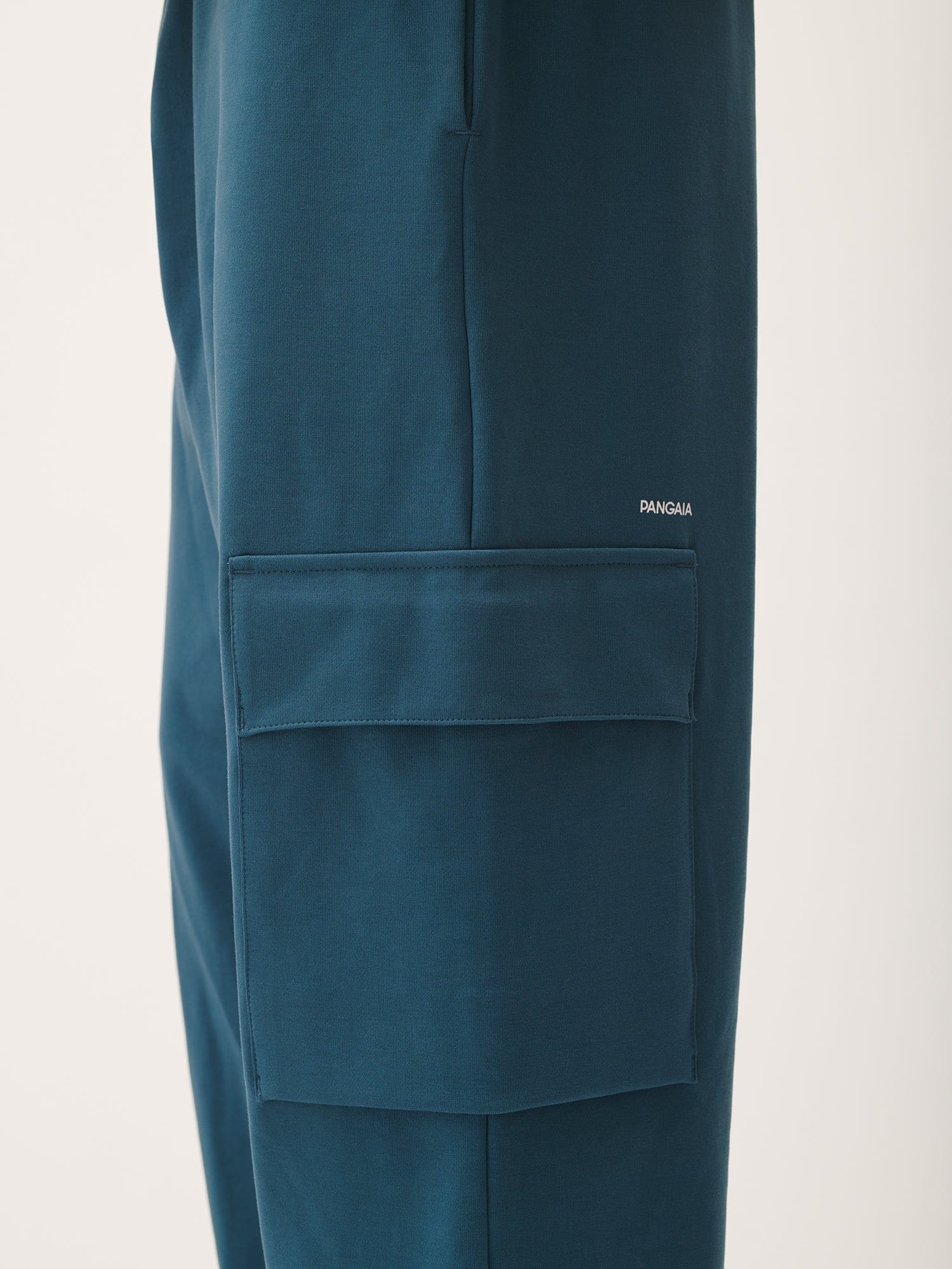 Mens Double Jersey Cargo Track Pants - Storm Blue - 4