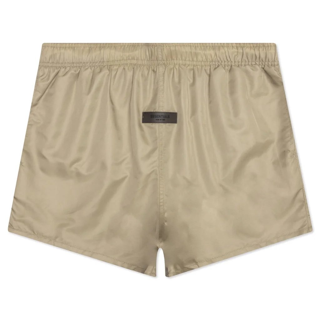 FEAR OF GOD ESSENTIALS RUNNING SHORT - OAK - 1