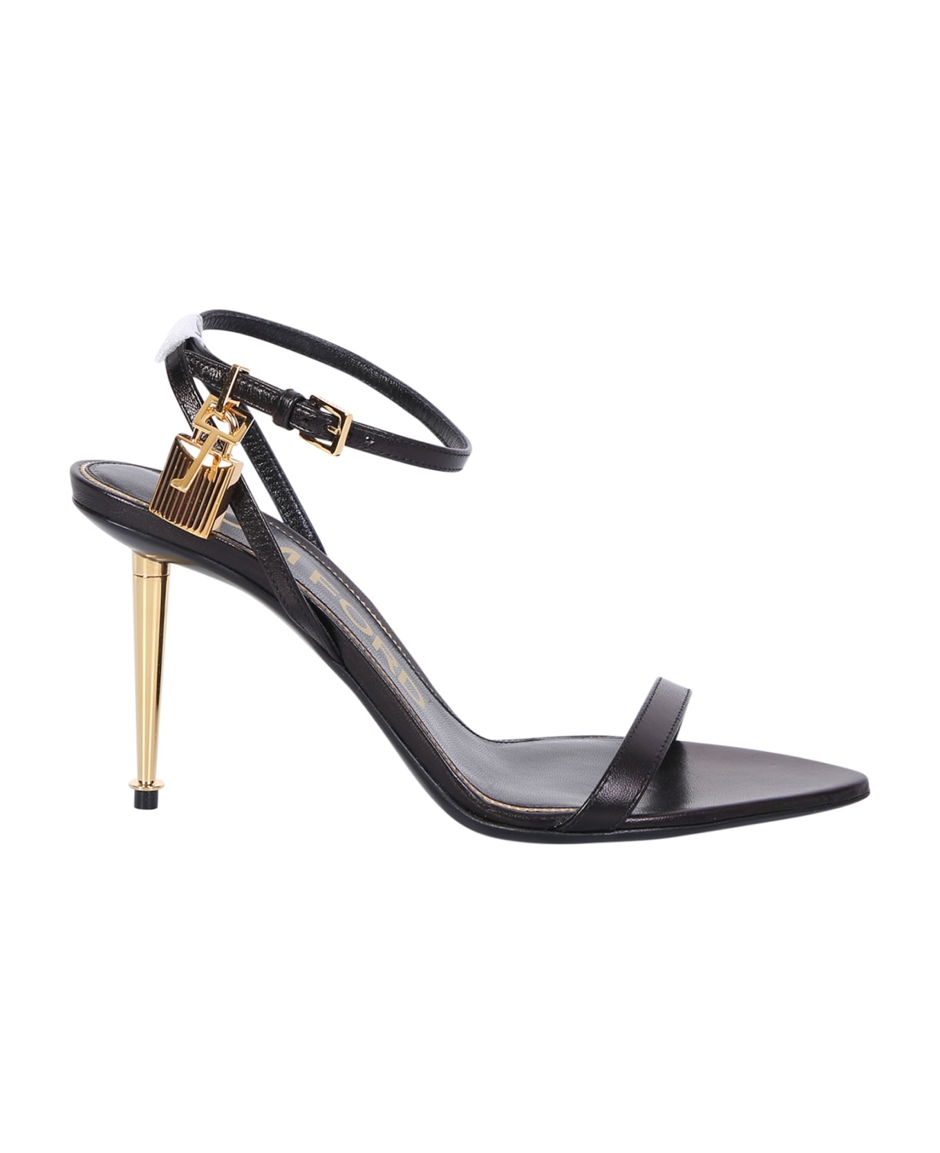 Padlock Pointy Naked Sandals - 1