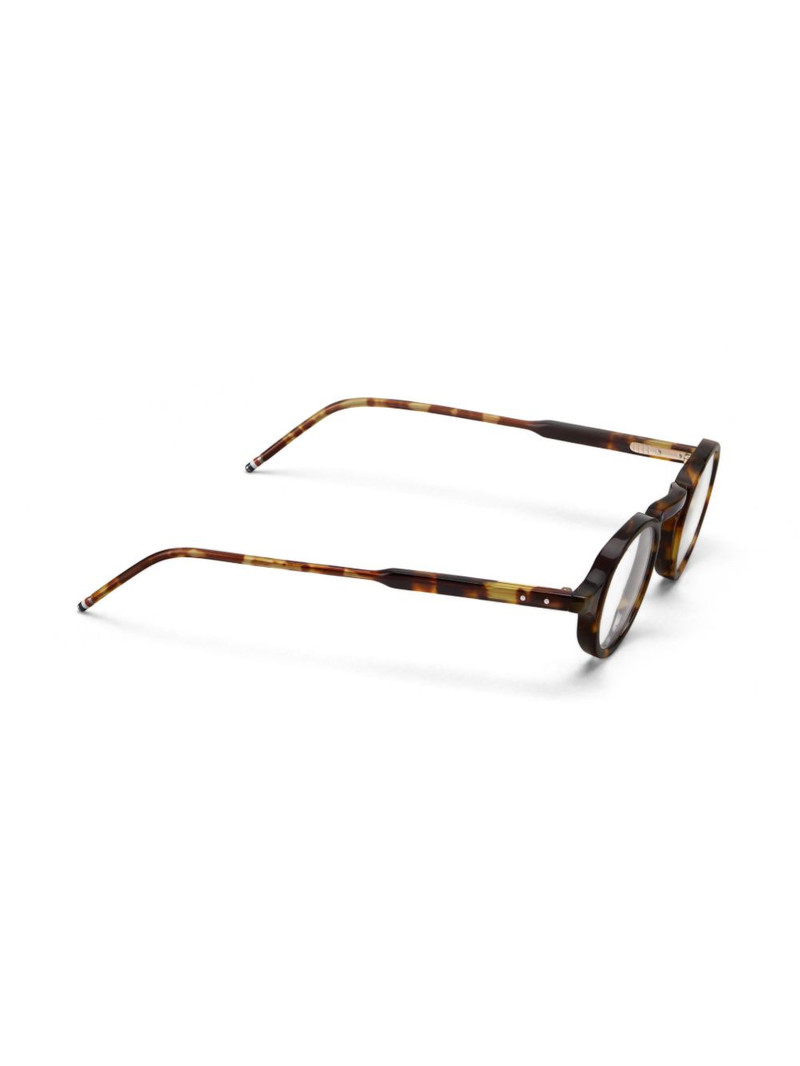 Thom Browne tortoiseshell round-frame glasses outlook