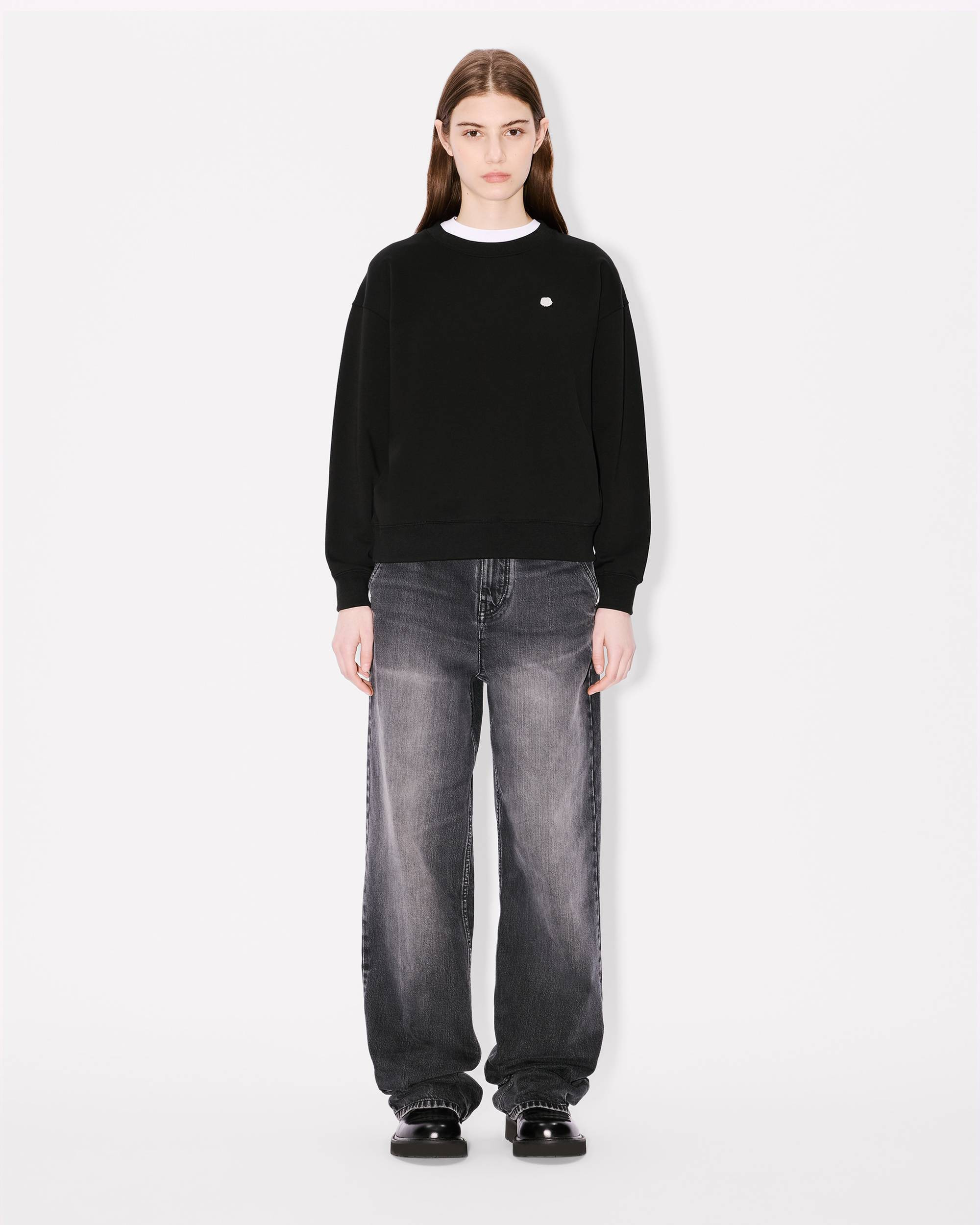 'Boke Flower' embroidered sweatshirt in cotton - 5