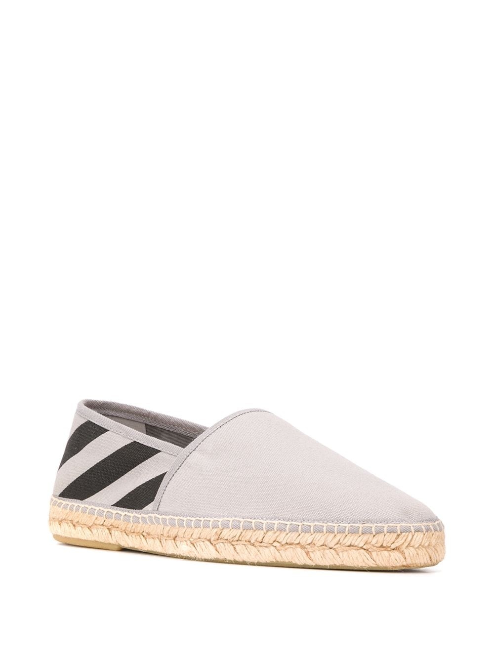 diagonal print espadrilles - 2