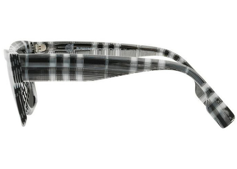 Burberry Burberry Sunglasses Ernest Square Frame Black White Check (40823051) outlook
