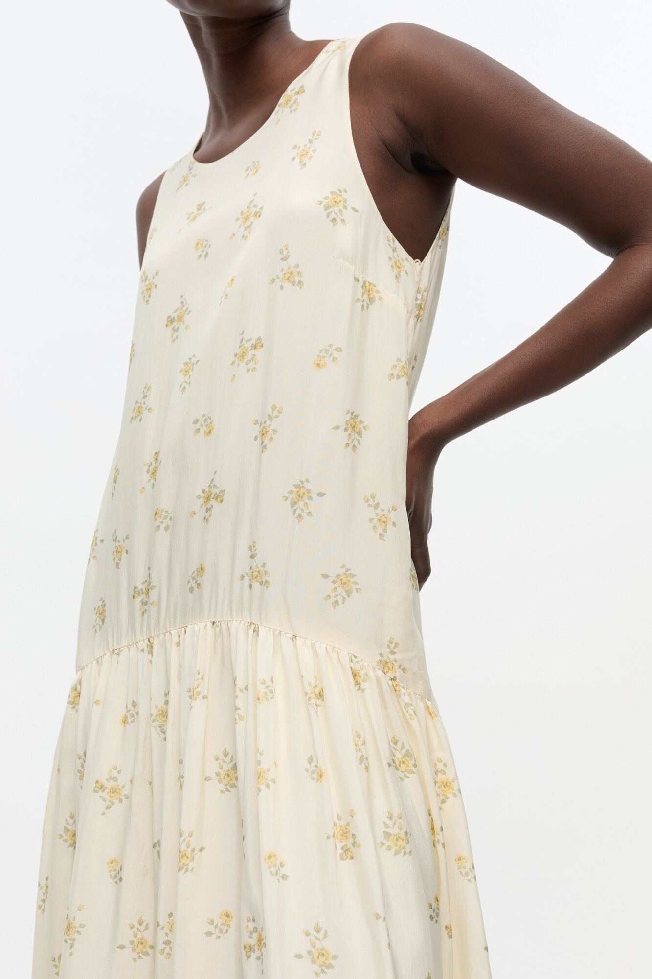 OFF-WHITE FLORAL DRESS - 4