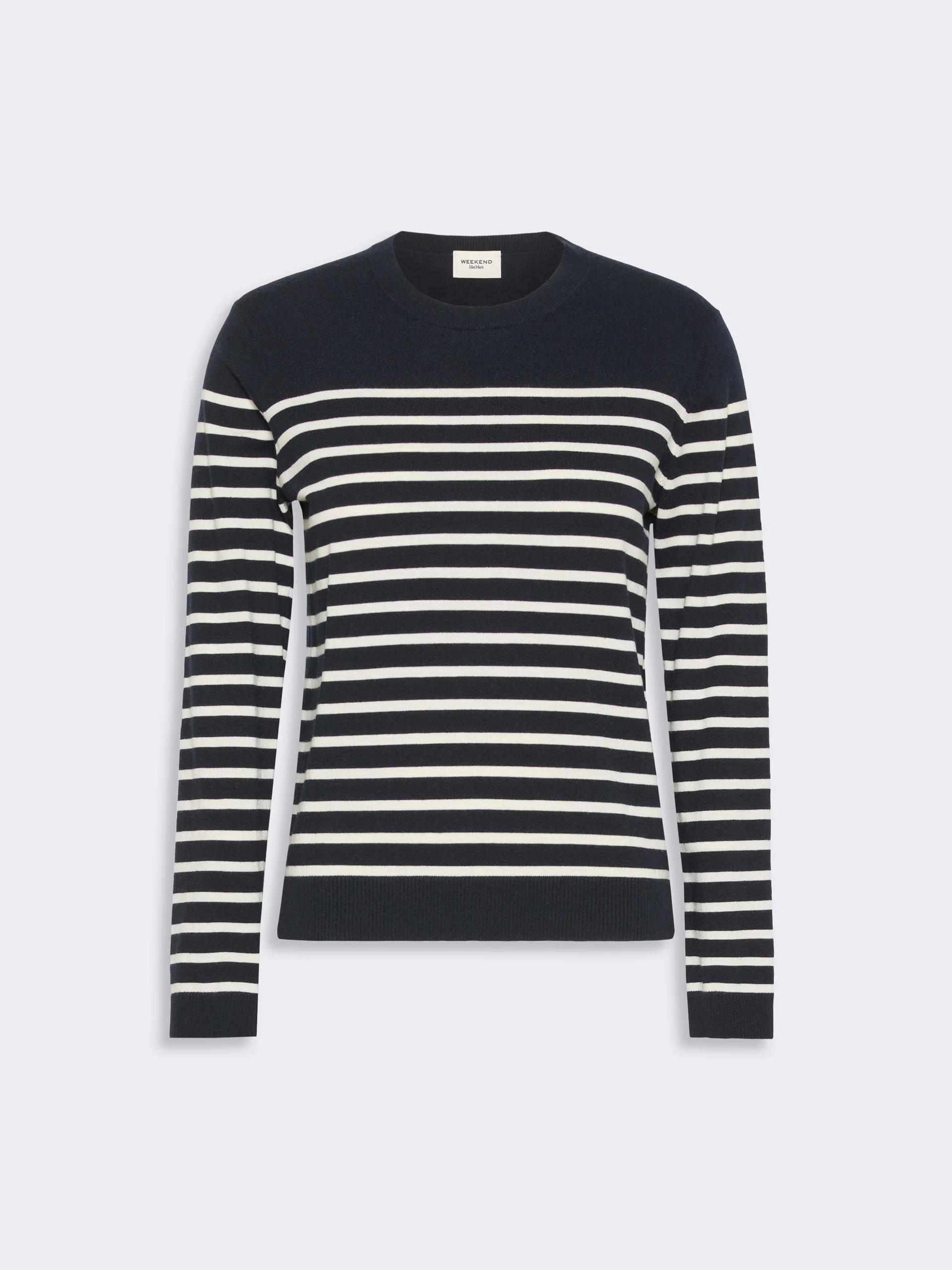 SICILIA Silk and wool yarn sweater - NAVY - 1