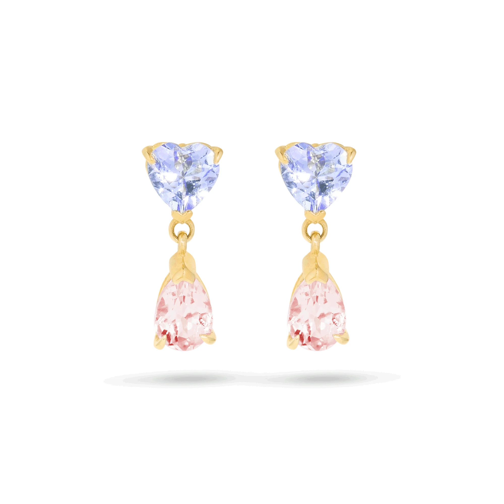 Just the Two of Us Geranium Drop Earrings - 1