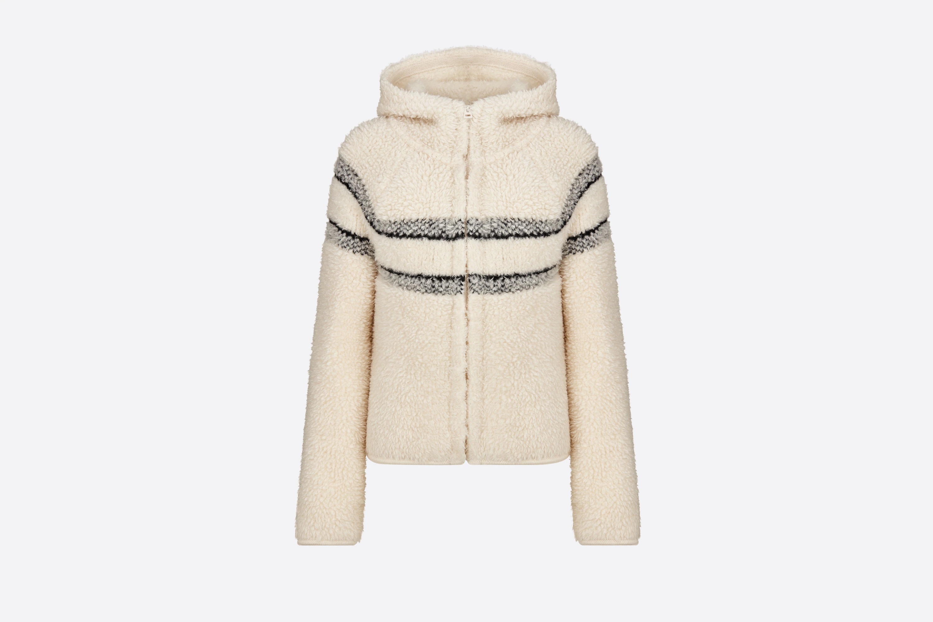 Fleece Hooded Cardigan - 1