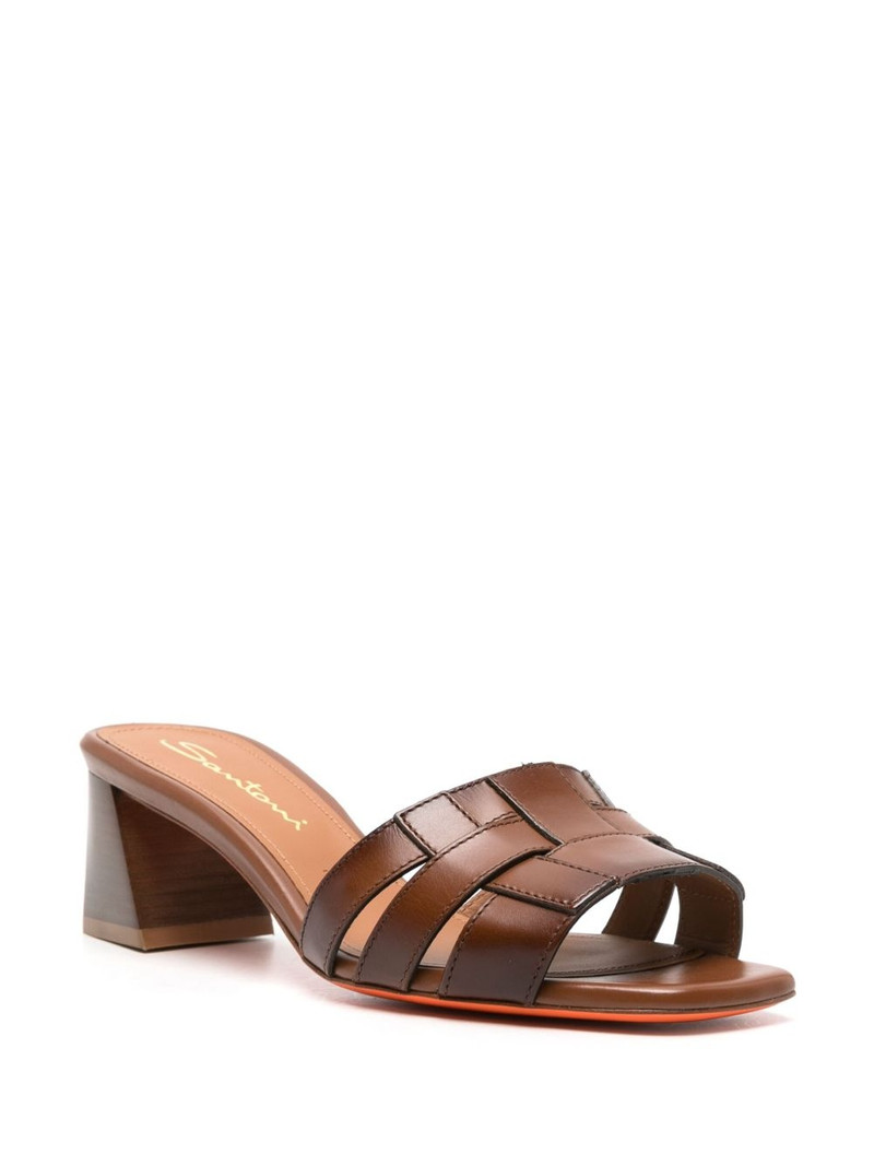 Santoni 60mm interwoven-strap sandals outlook