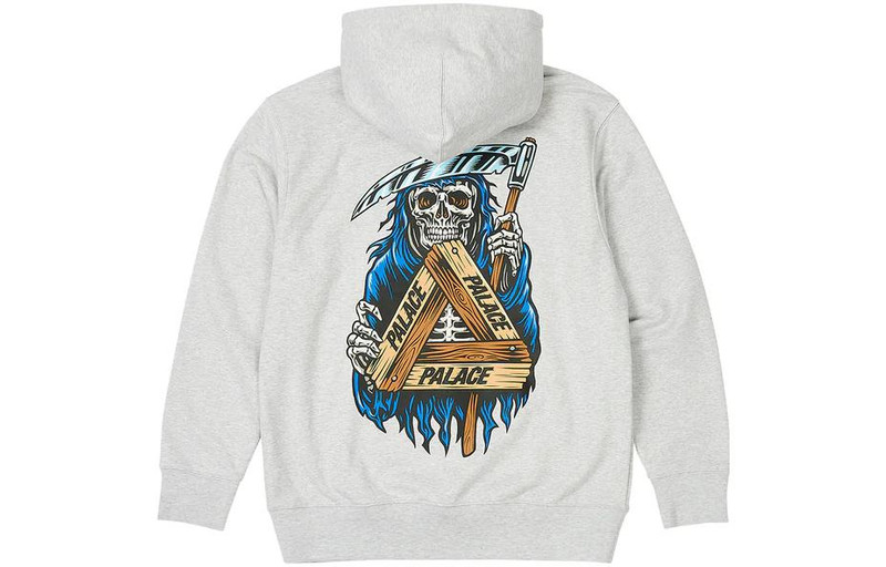 PALACE Palace Reaper Hoodie 'Grey Marl' P25HD004 outlook