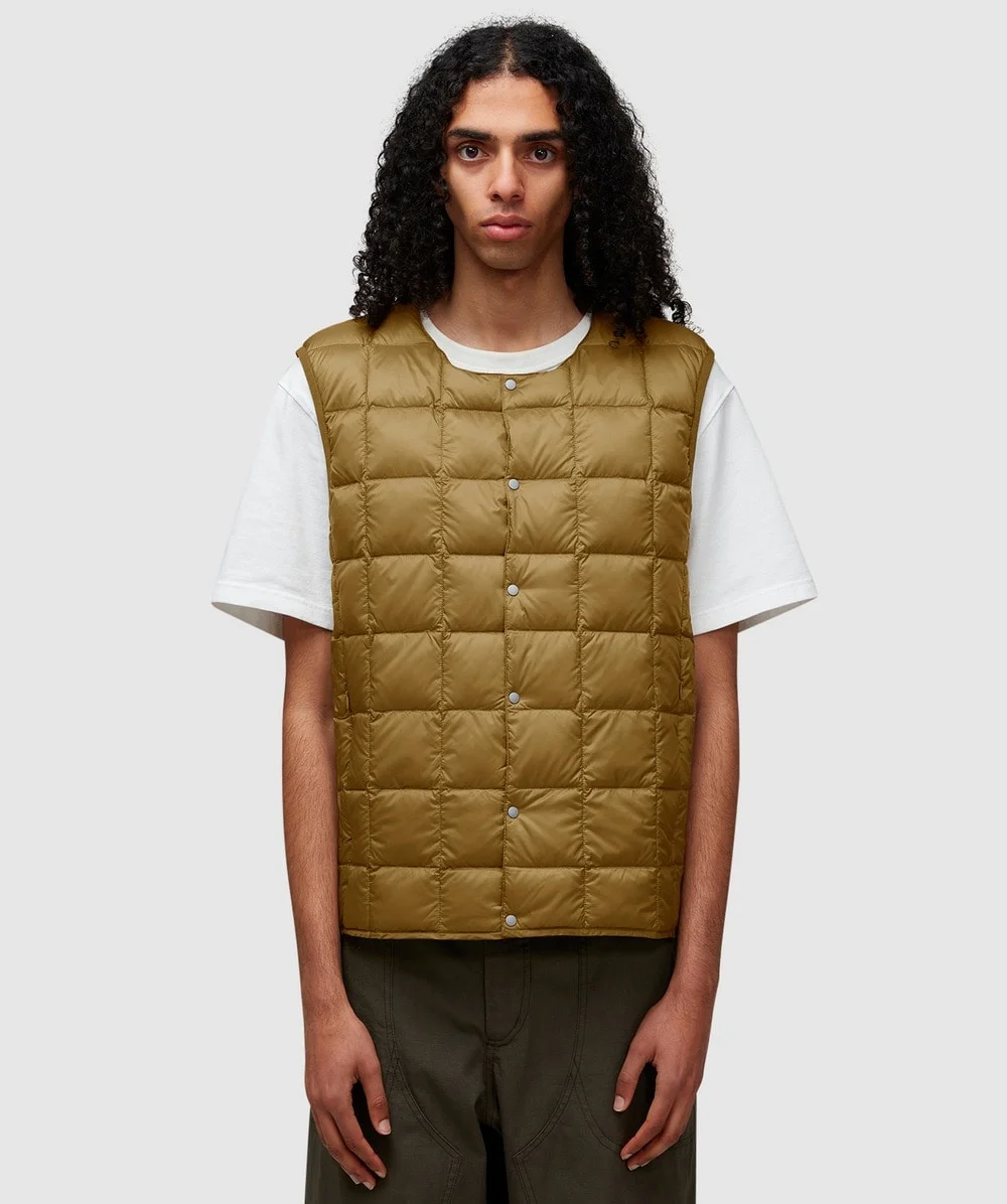 Crew neck down vest gilet - 1
