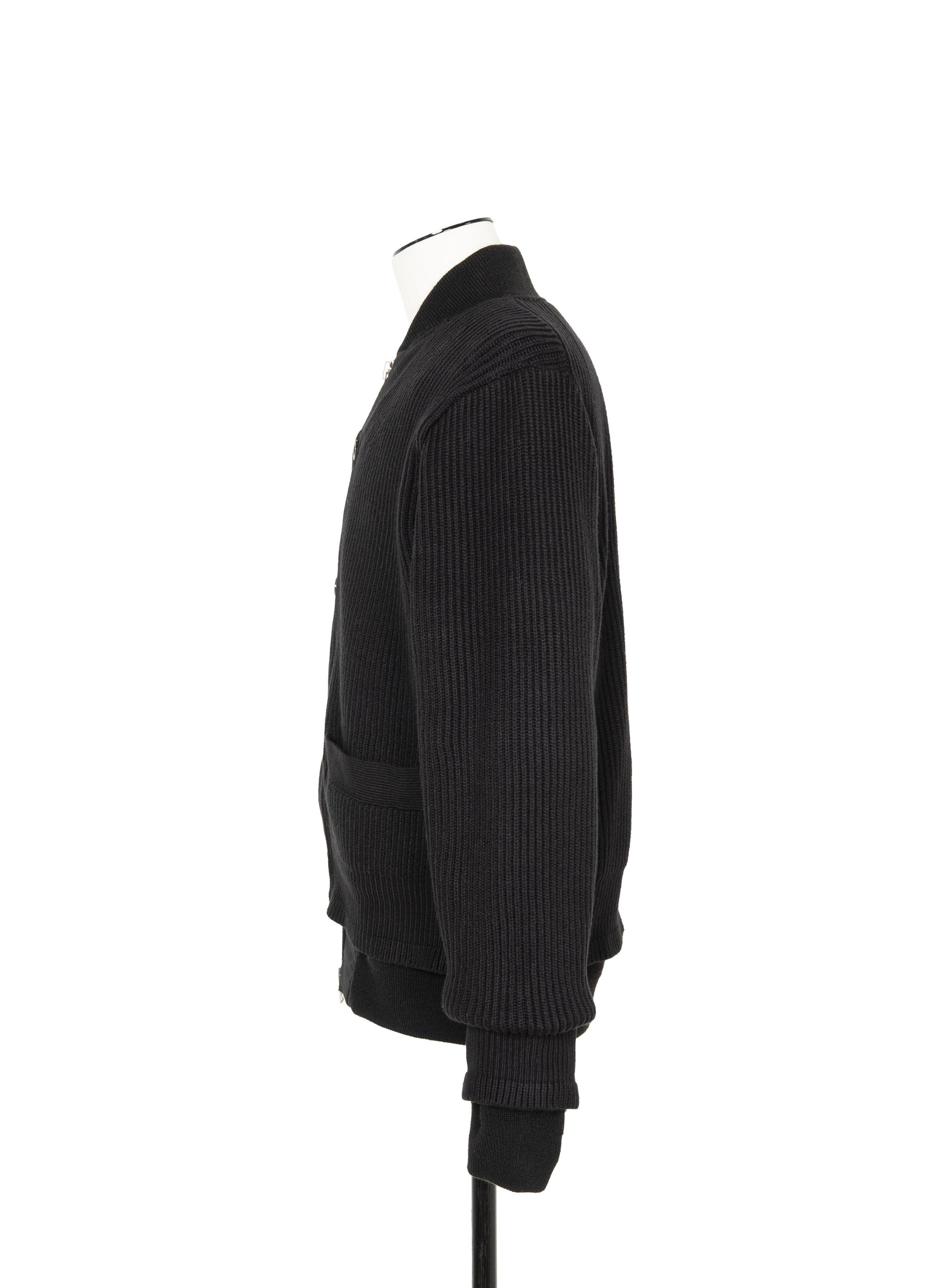 sacai Nylon Twill x Knit Cardigan | REVERSIBLE
