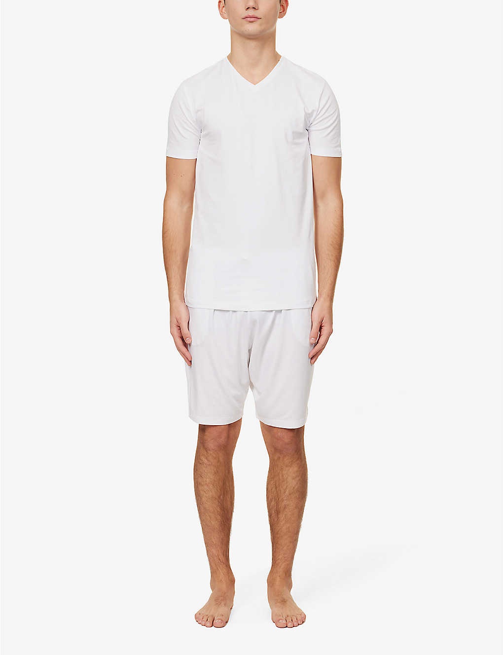 Pack of two Daily Comfort V-neck stretch-cotton T-shirts - 4