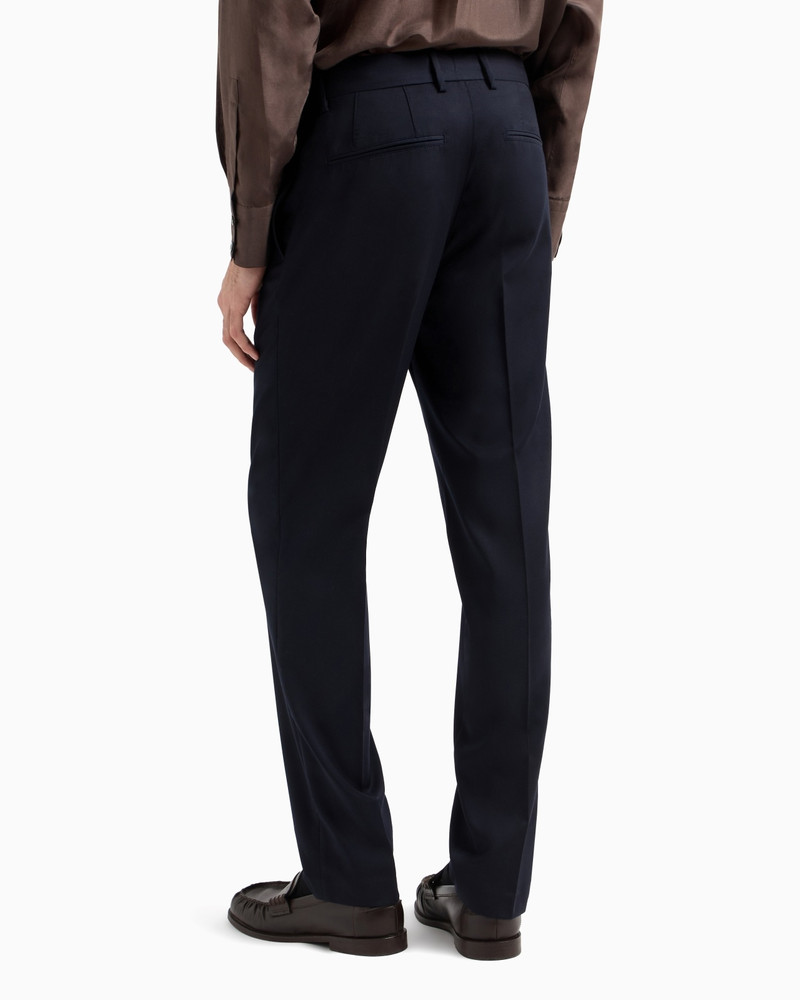 LIGHTWEIGHT VIRGIN WOOL-BLEND TWILL CHINOS 3