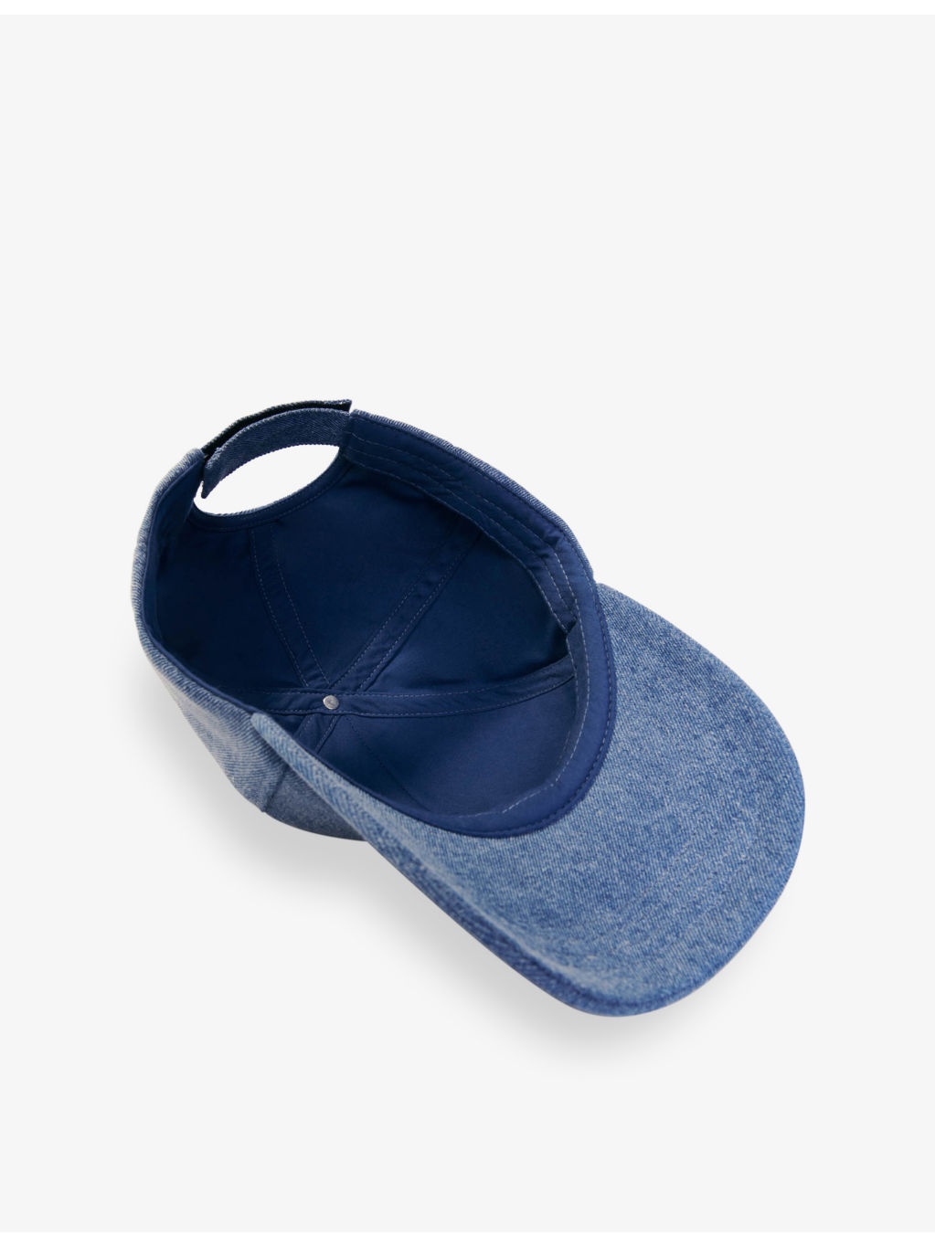 Brand-Embroidered Denim Cap - 5