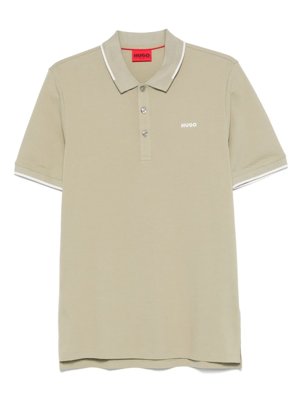 logo-embroidered polo shirt - 1