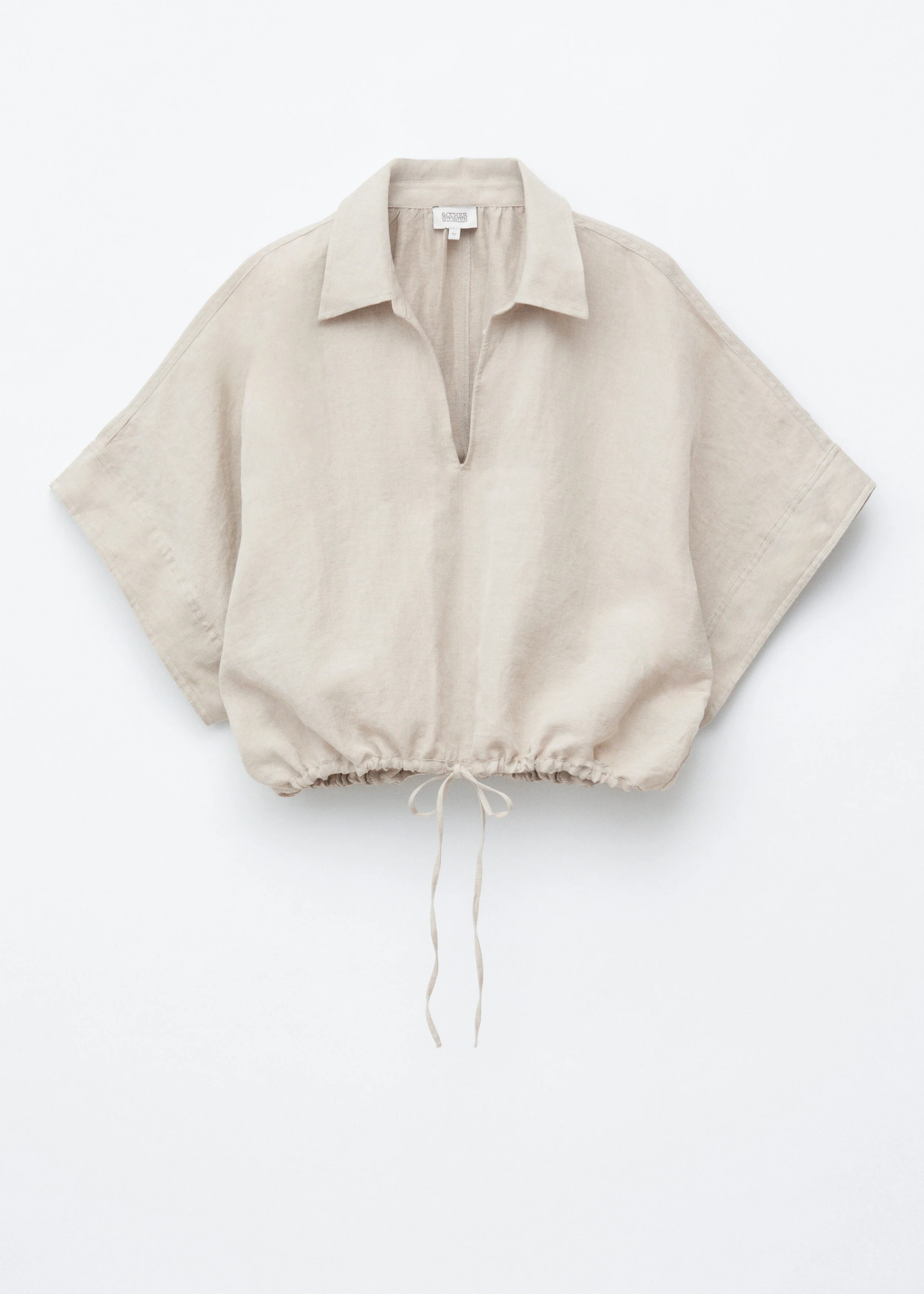 Drawstring Cropped Top - 1