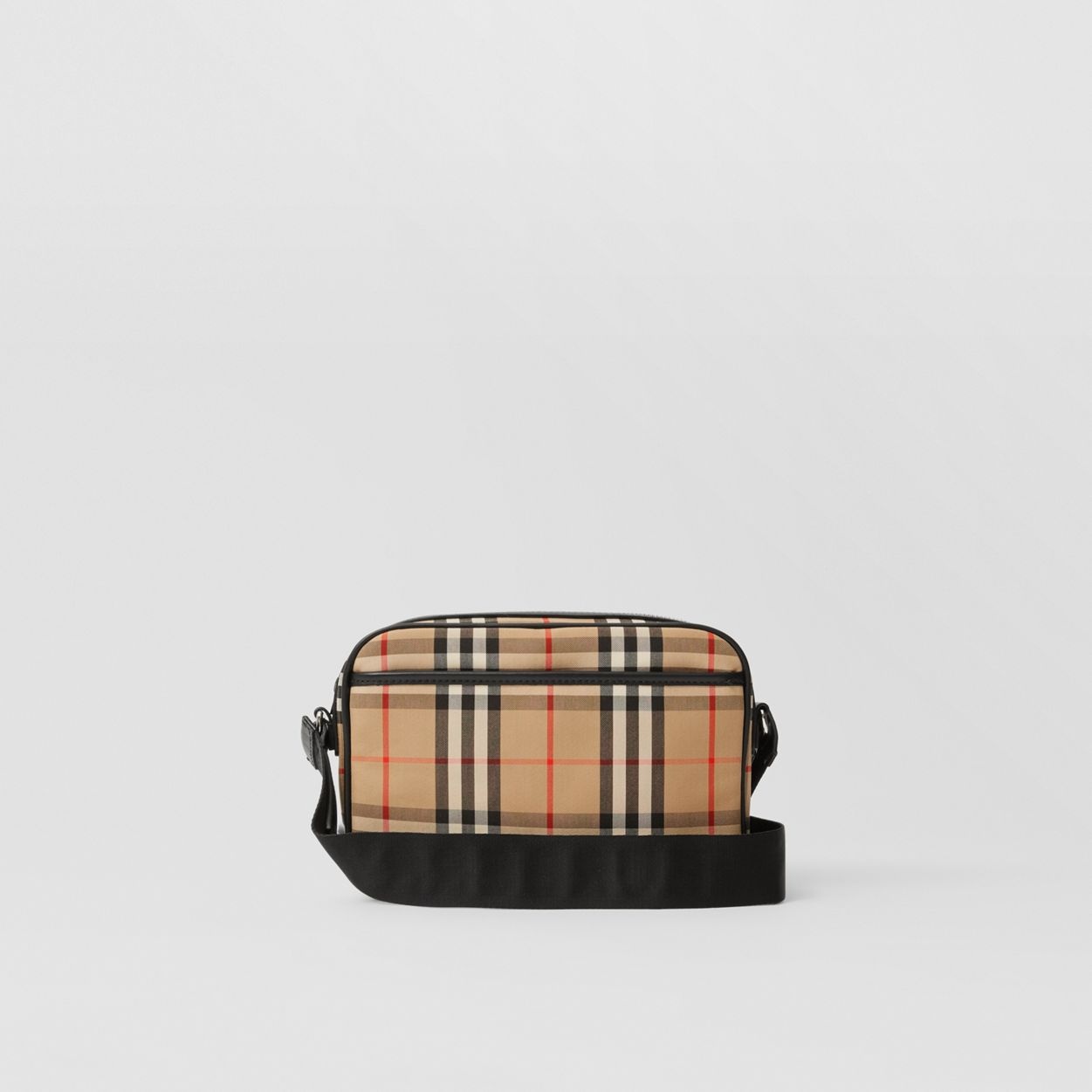 Vintage Check and Leather Crossbody Bag - 8