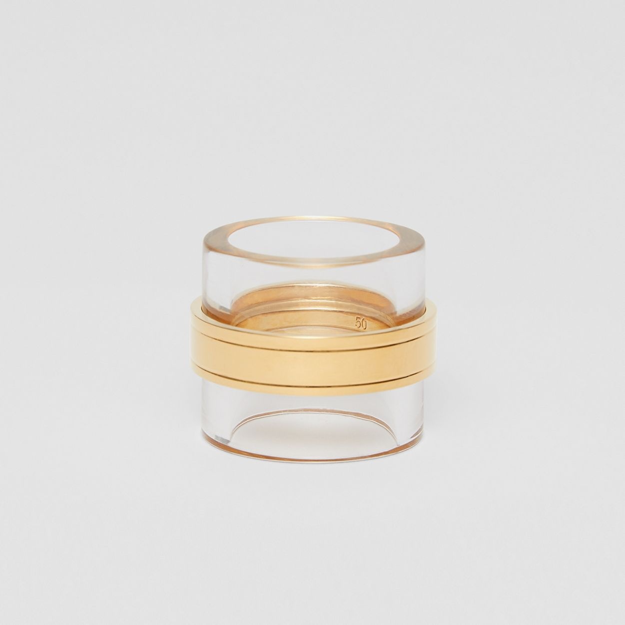 Resin and Gold-plated Cylindrical Ring - 1