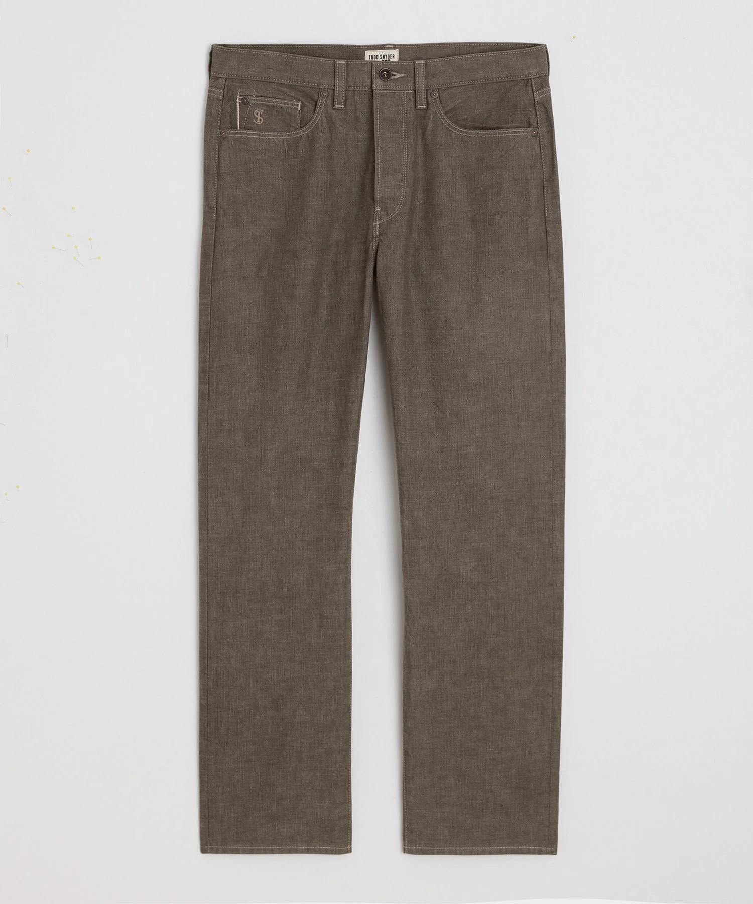Straight Fit Lightweight Japanese Selvedge Jean in Whiskey - 1