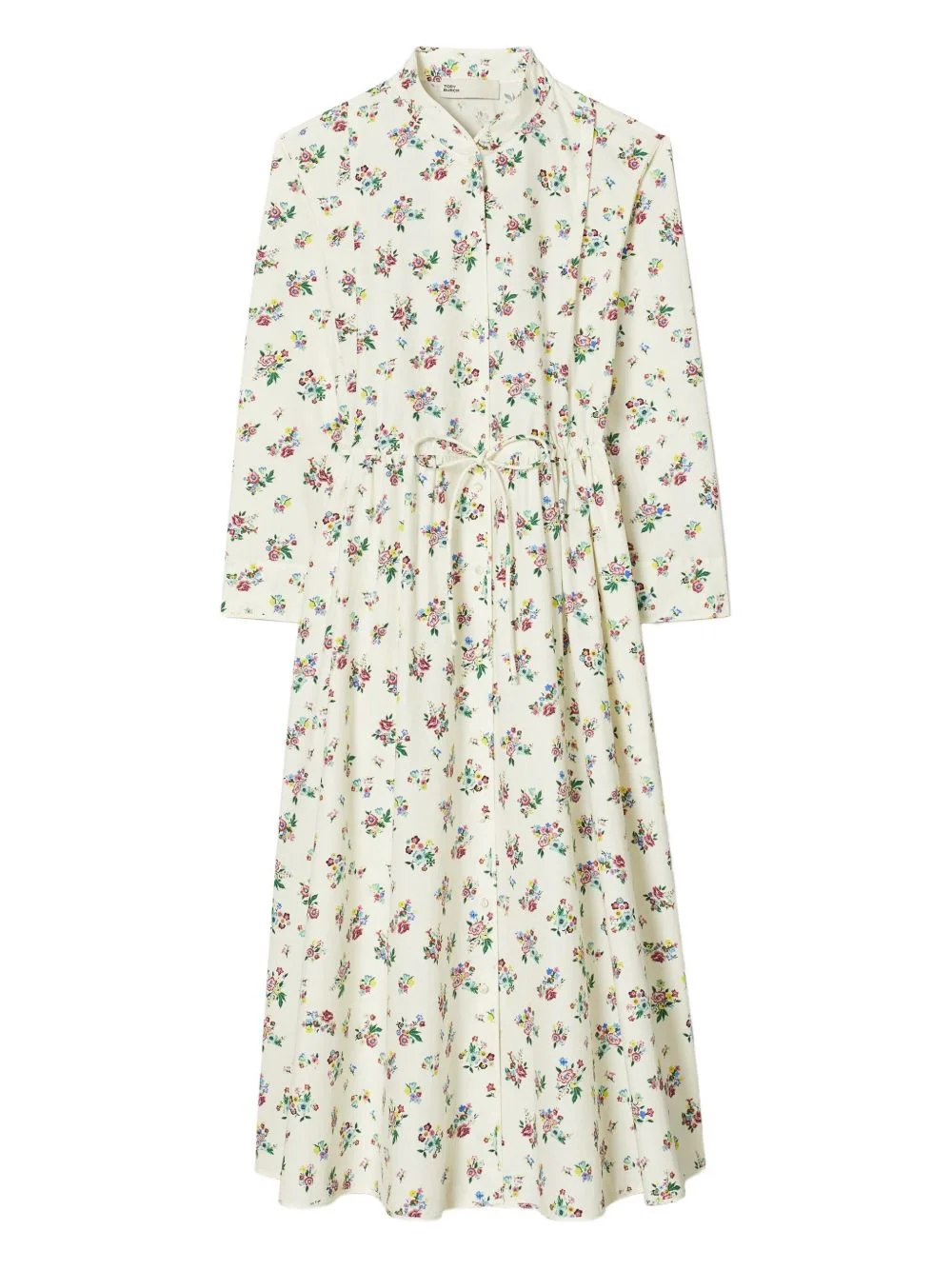 floral-patterd midi dress - 1